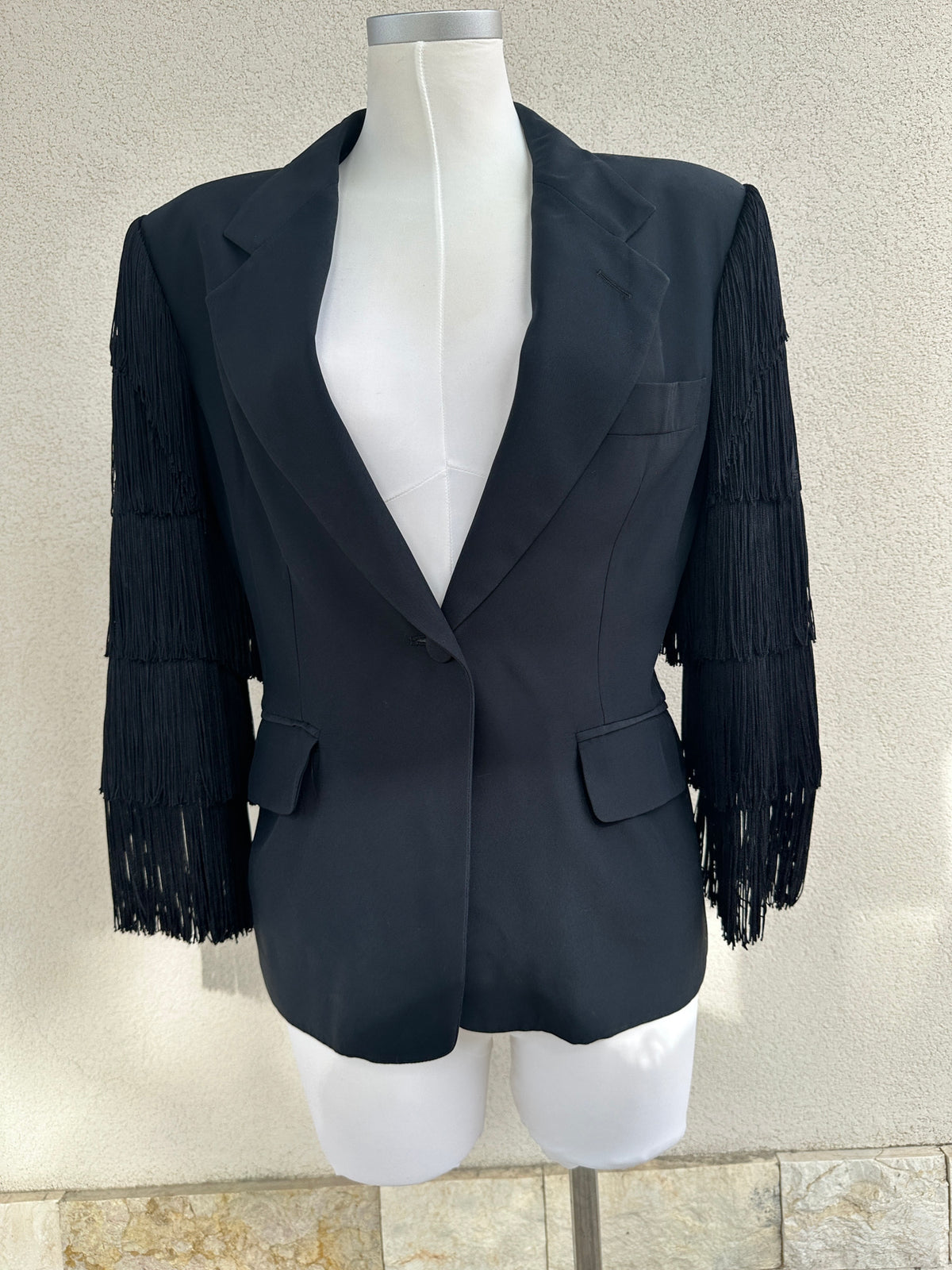 Moschino Couture! — Rara Blazer Vintage SS 1989 con Frange