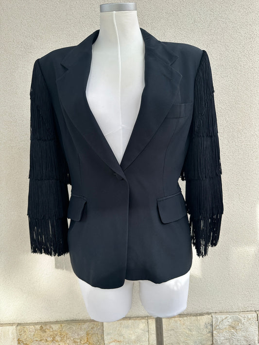Moschino Couture! — Rara Blazer Vintage SS 1989 con Frange