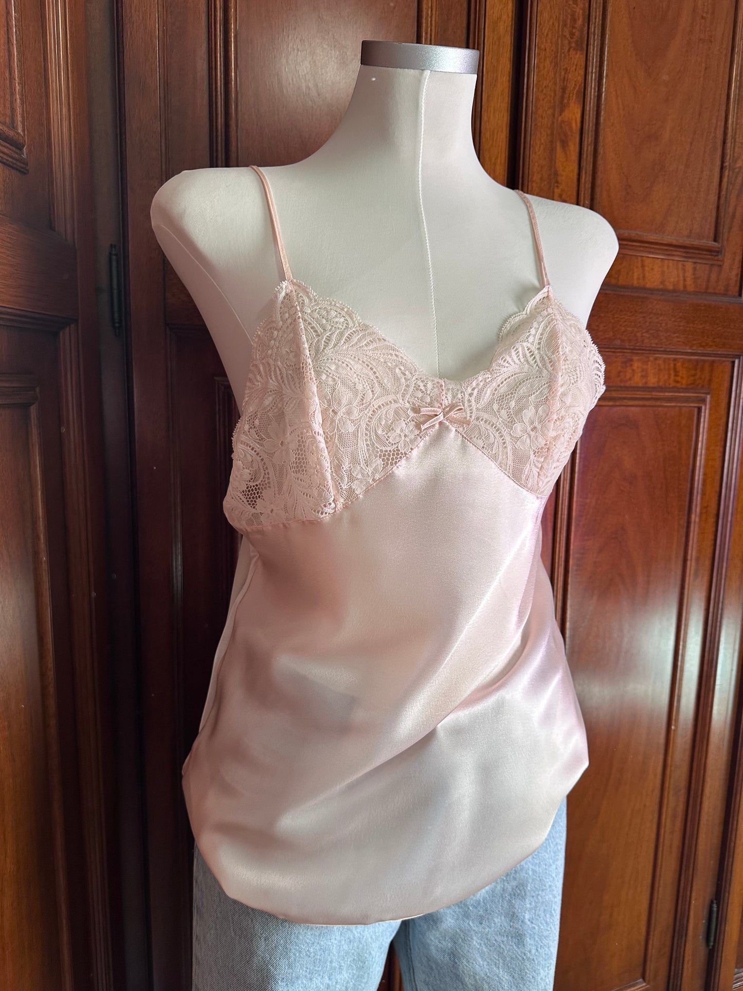 Pigiama rosa cipria raso