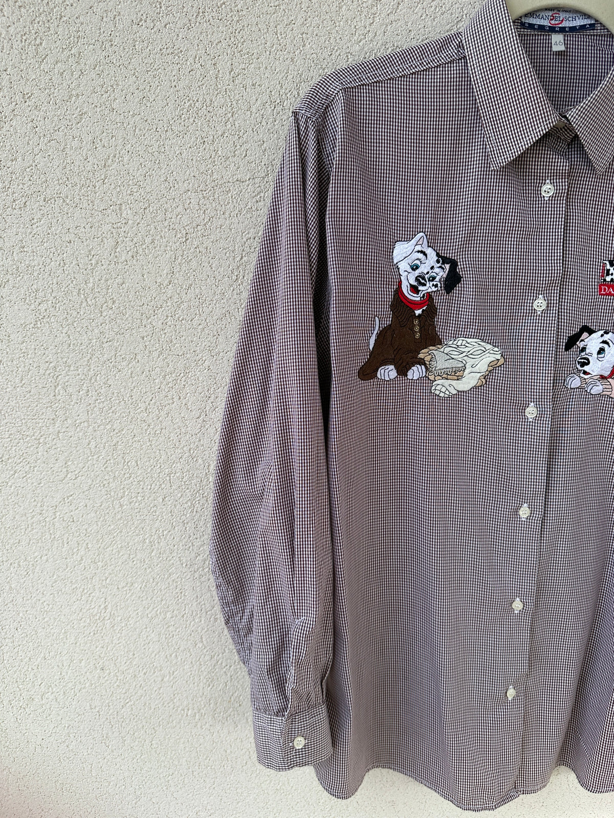 Camicia 101 Dalmati Quadretti Marrone