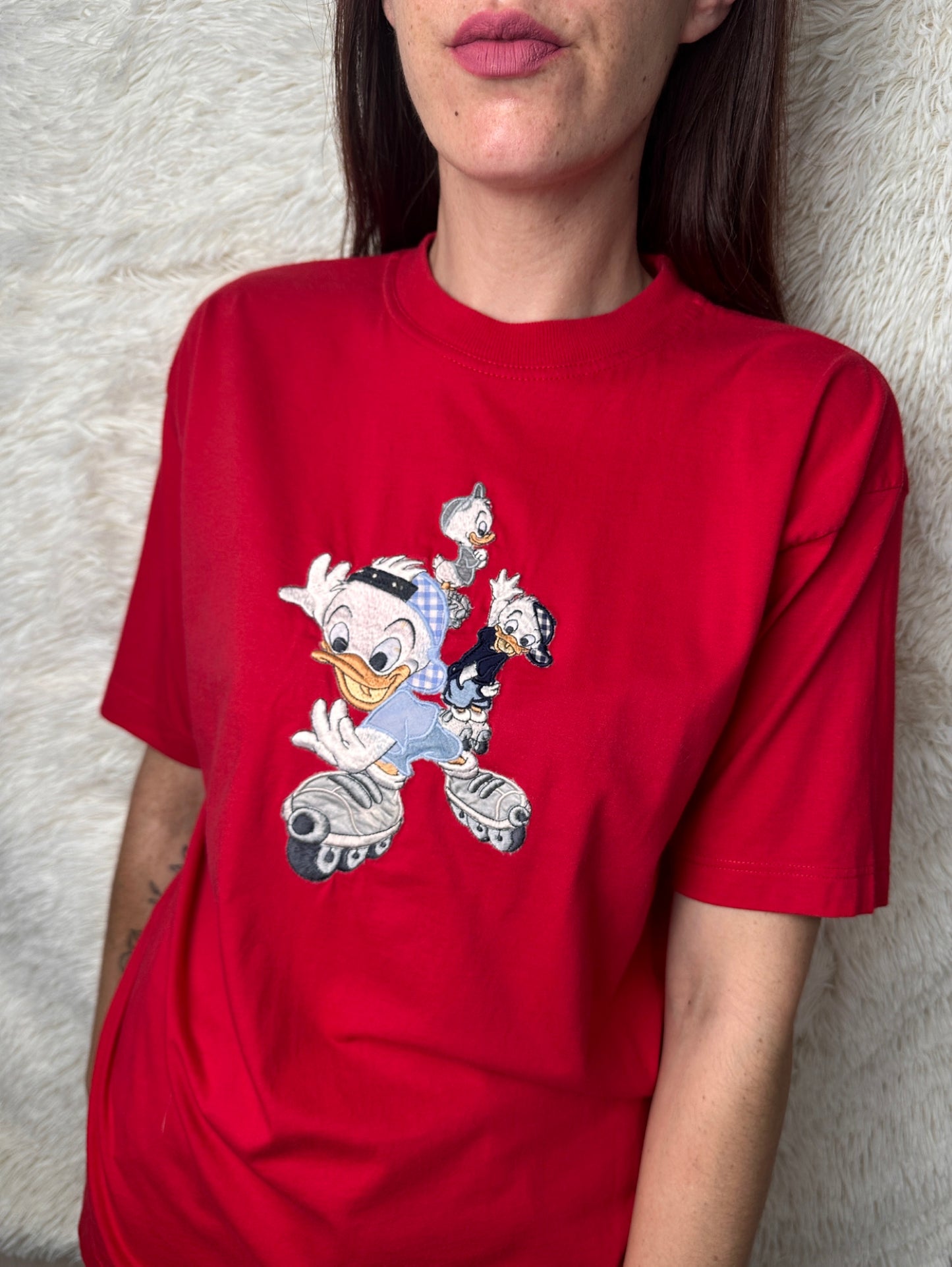 T-shirt Qui, Quo, Qua sui Pattini