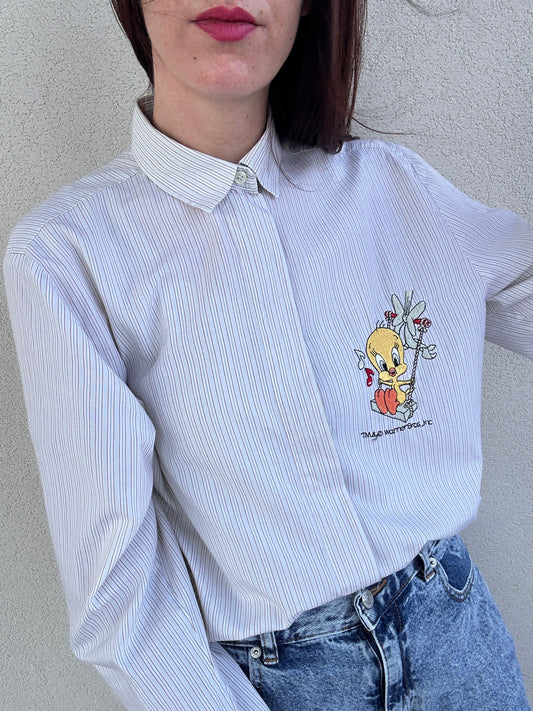 Camicia righe Titti altalena