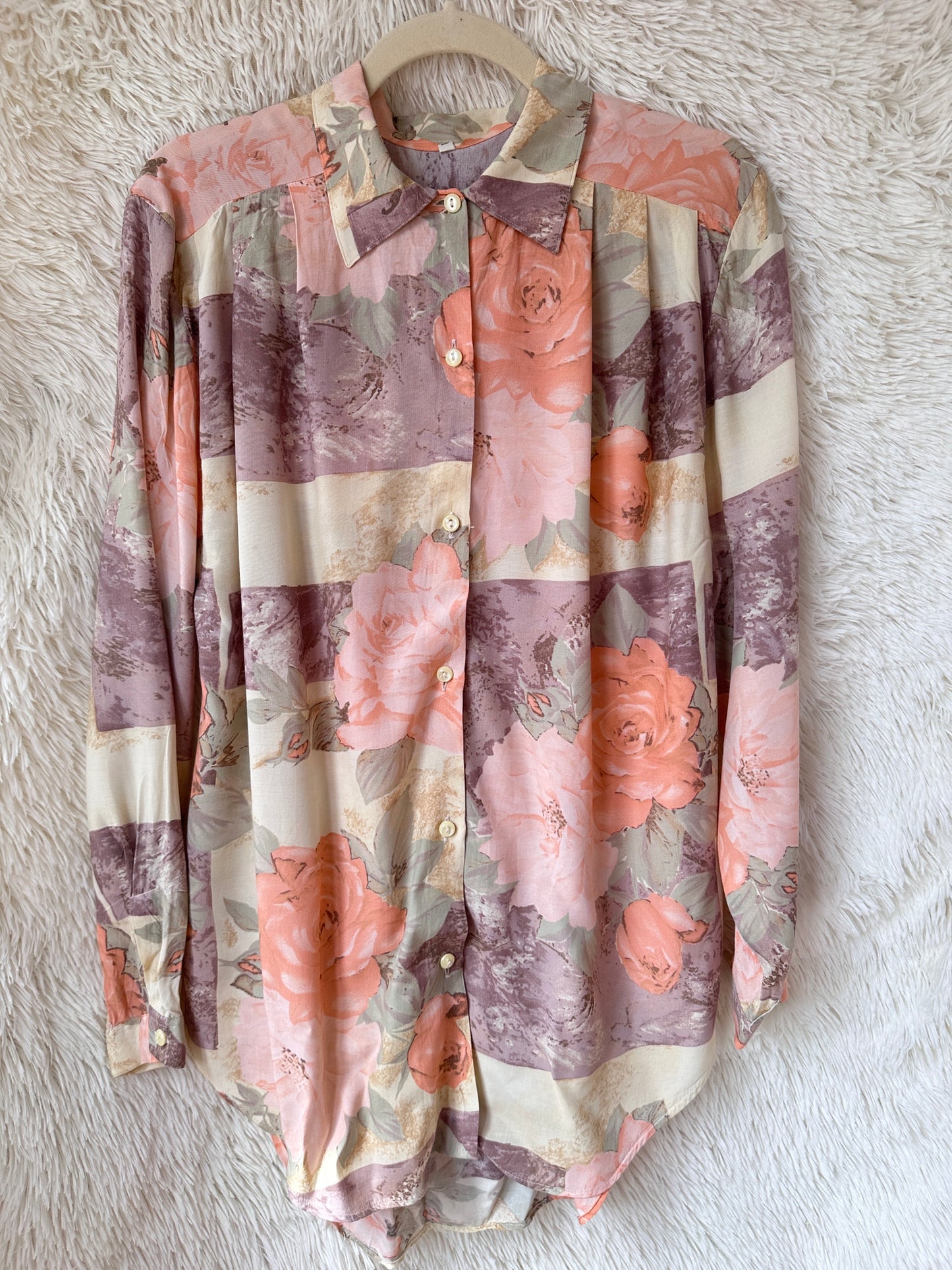 Camicia panelli rose