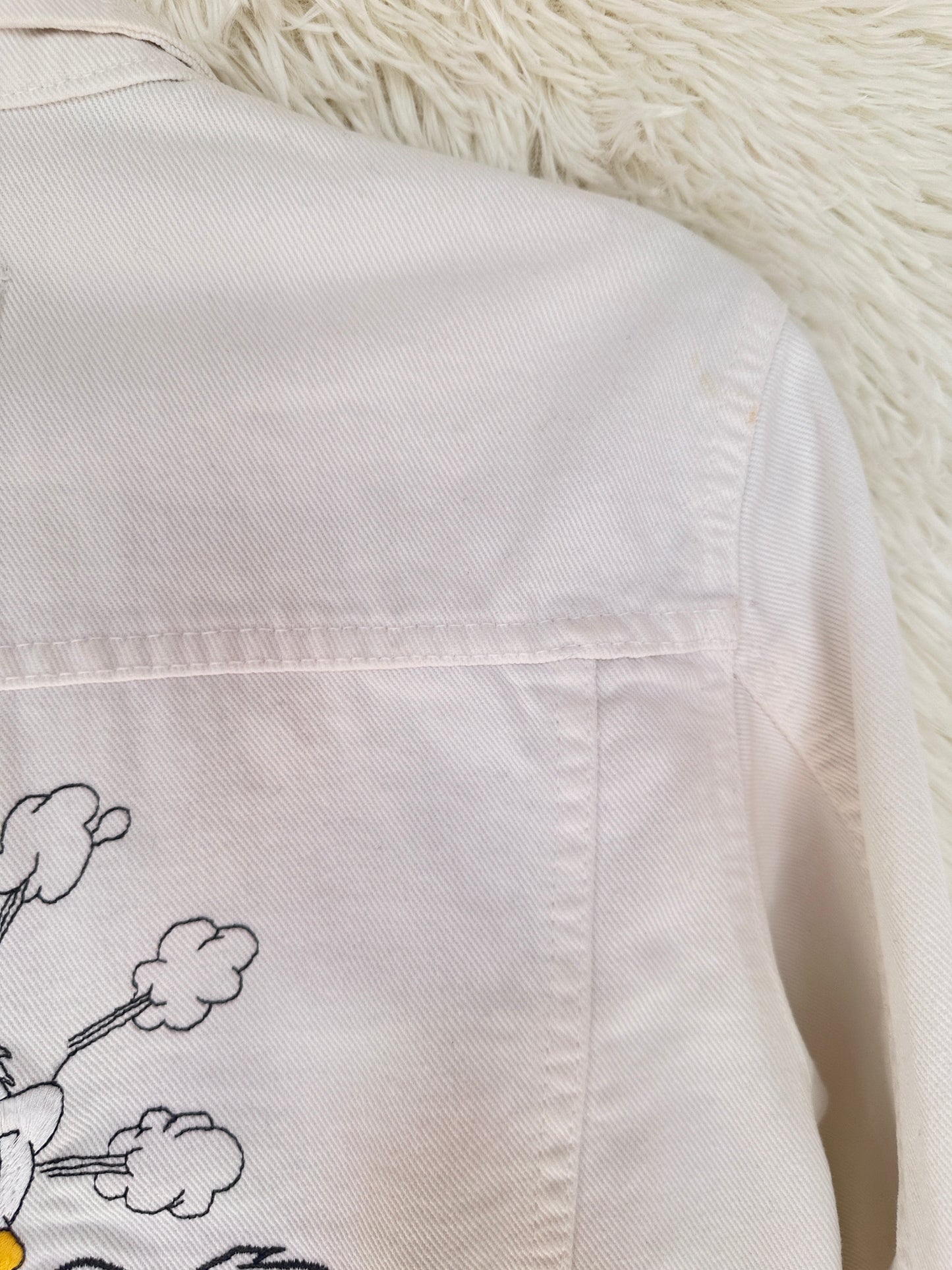Giacca denim bianca Donald