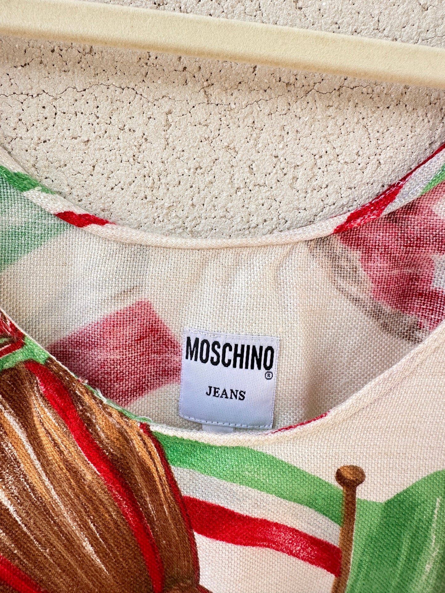 Moschino Jeans Vintage – Abito “Pizza & Chianti” anni ’80