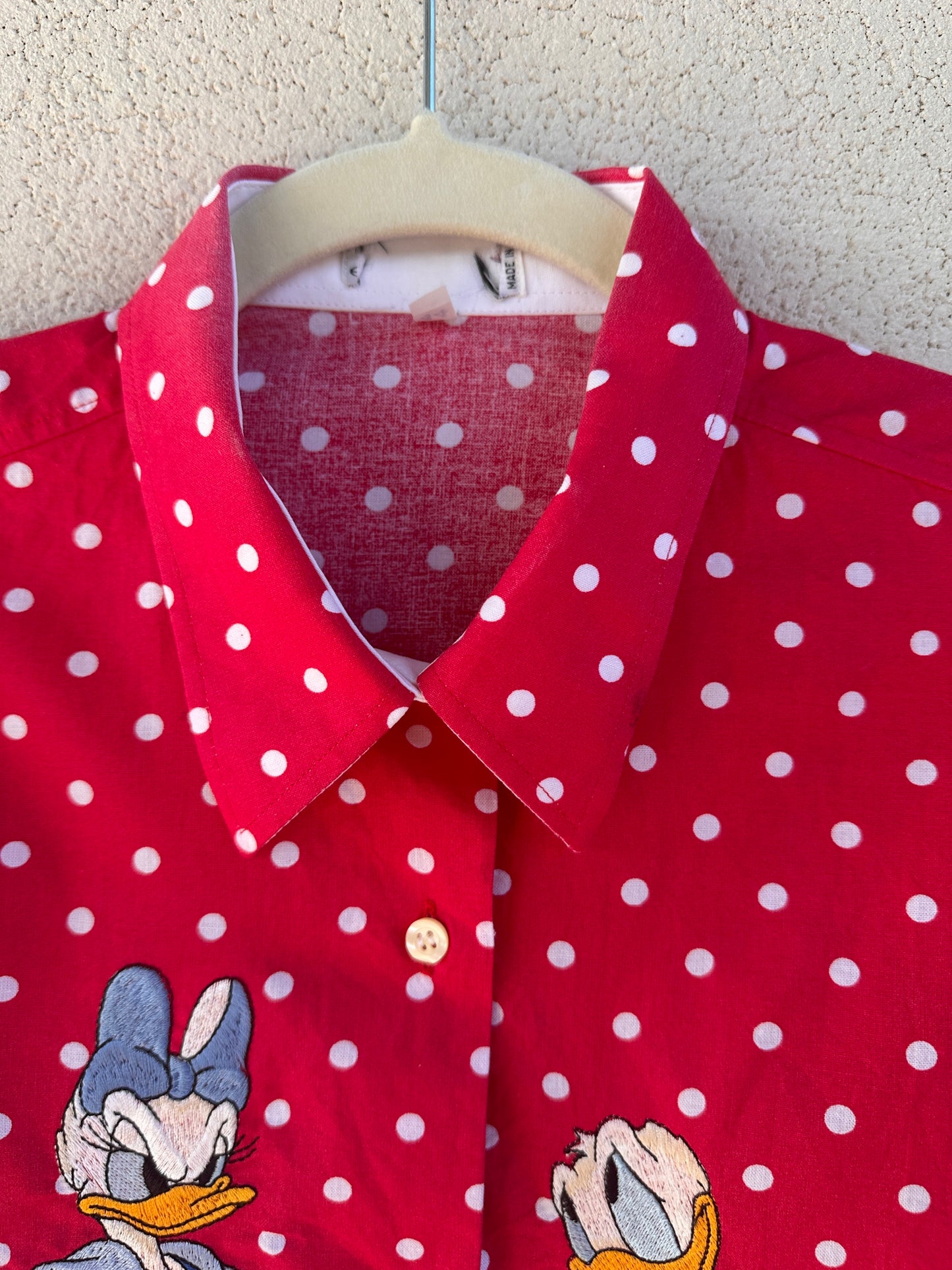 Camicia a pois Paperoni e paperina