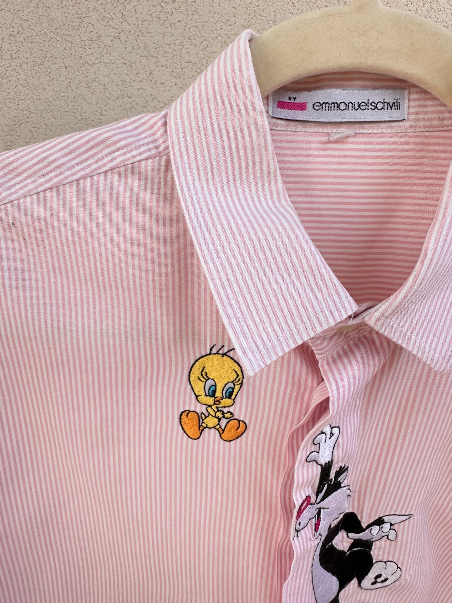 Camicia vichy Titti e Silvestro