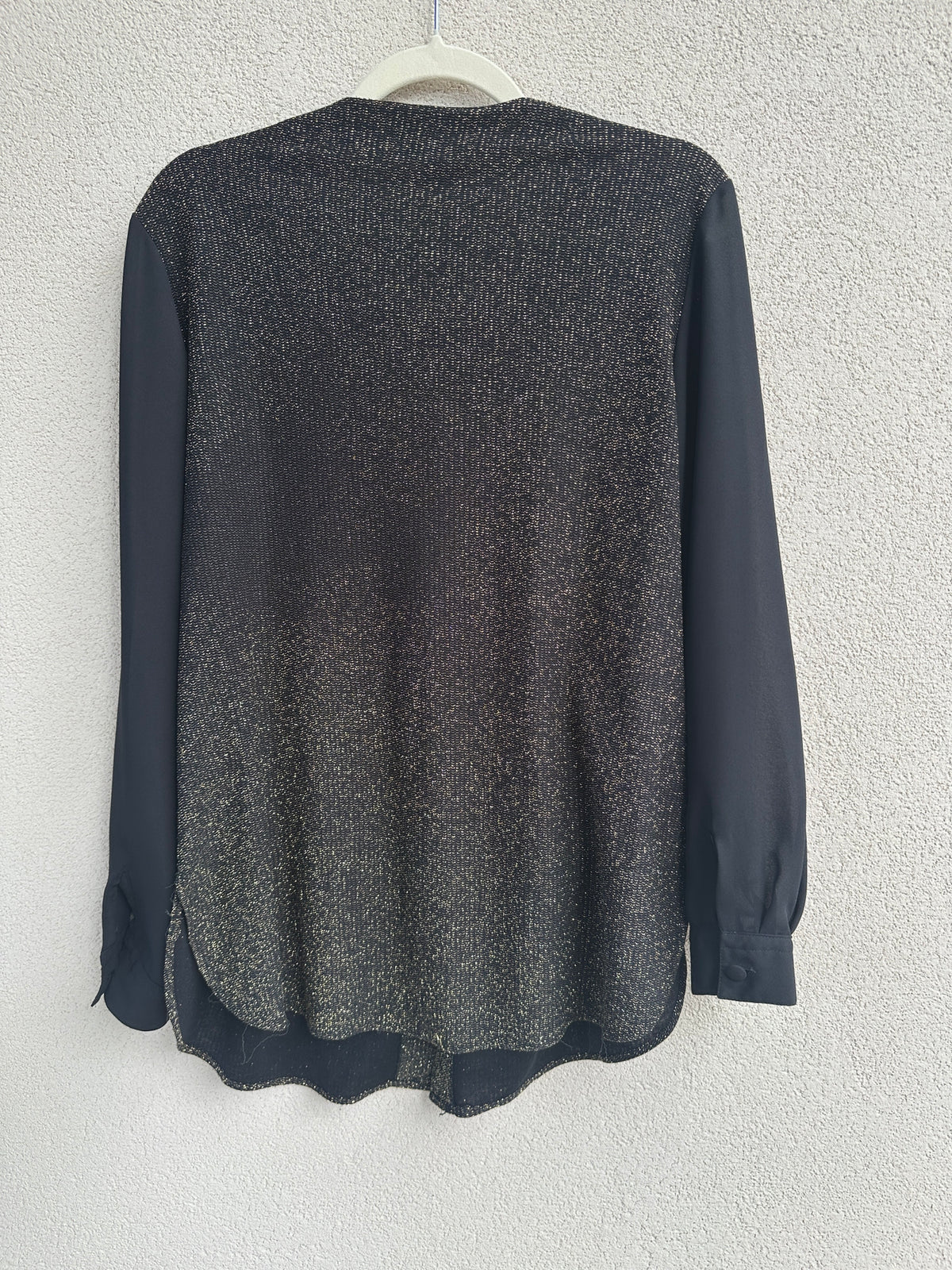 Blusa Lurex e Chiffon