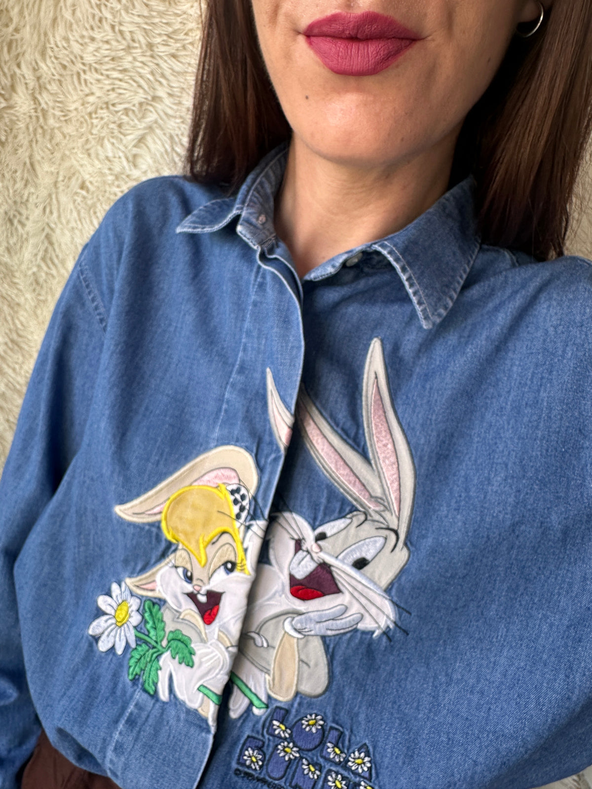 Camicia bugs e Lola bunny denim