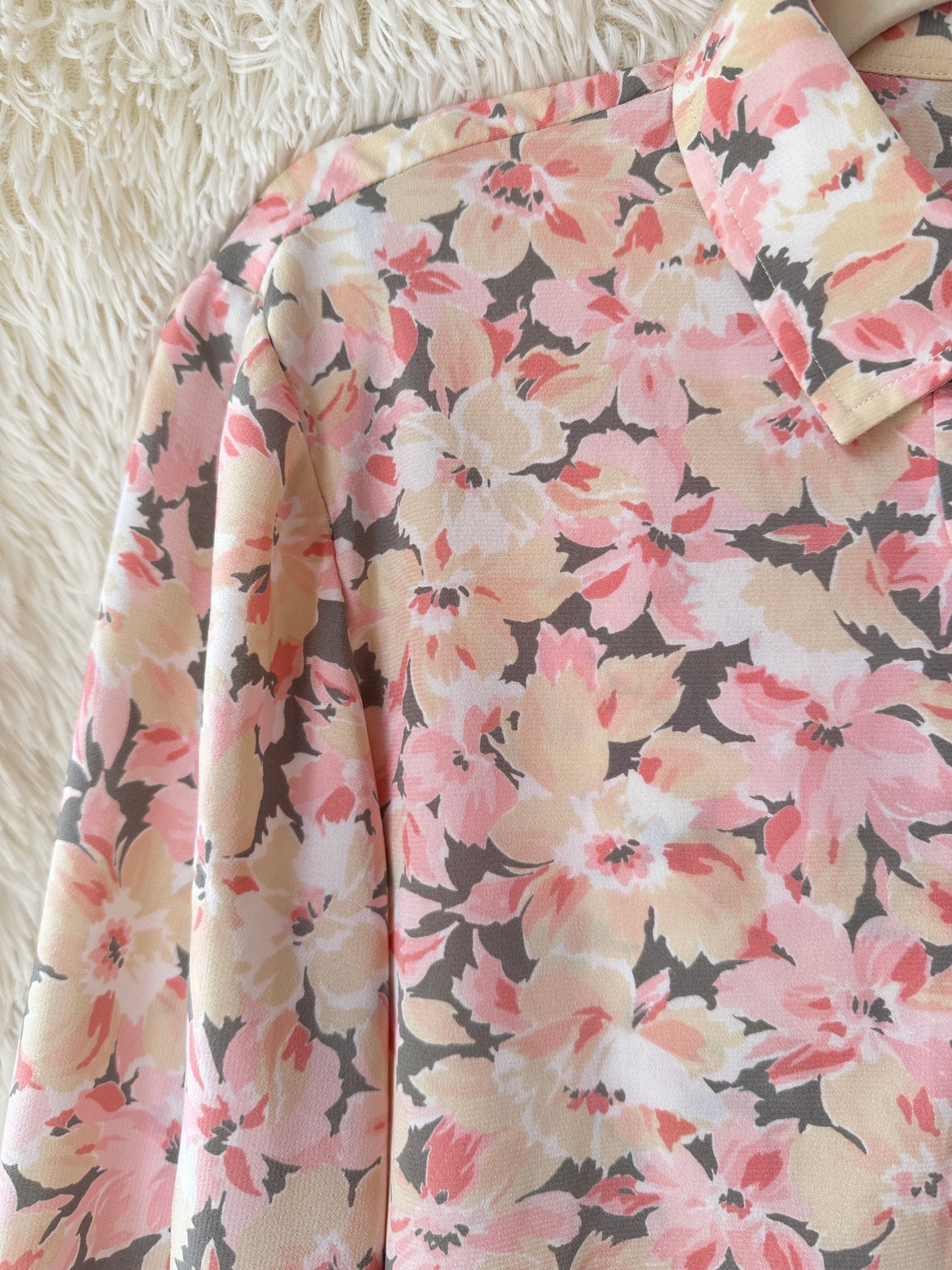 Camicia bouquet pesca