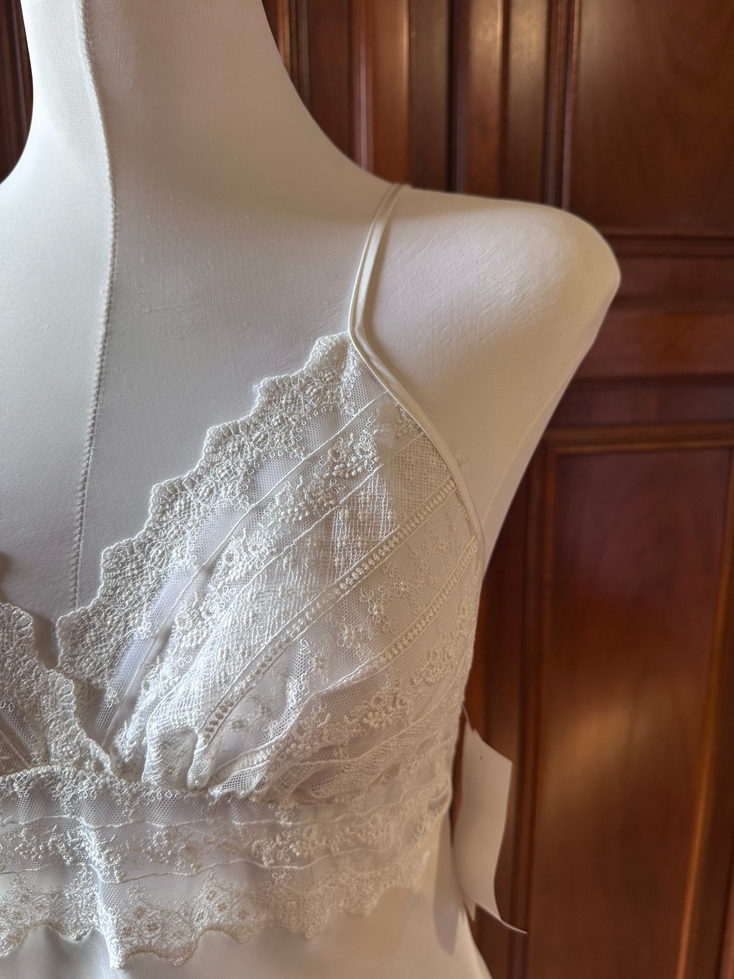 Pigiama bianco pizzo bridal