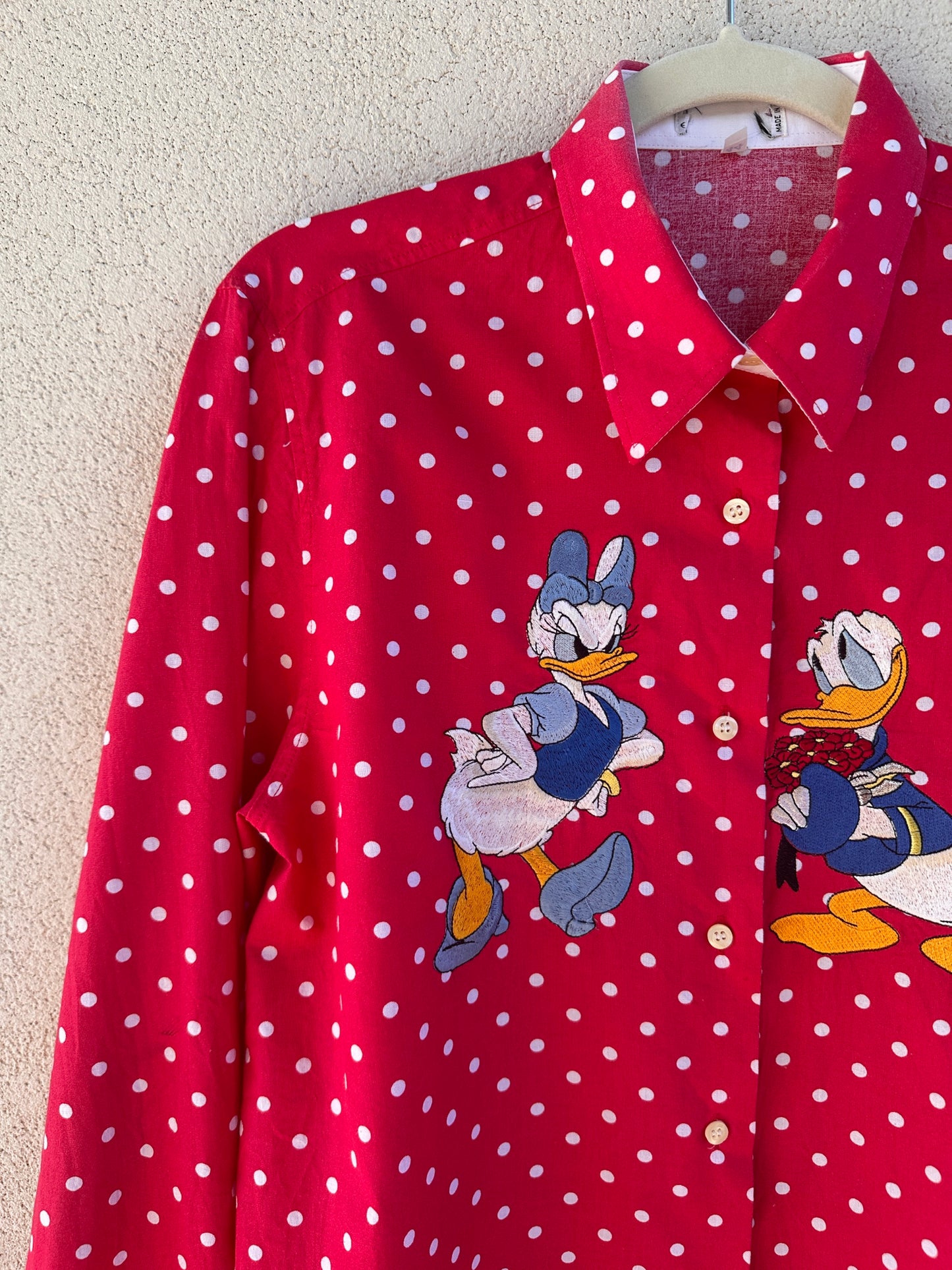 Camicia a pois Paperoni e paperina
