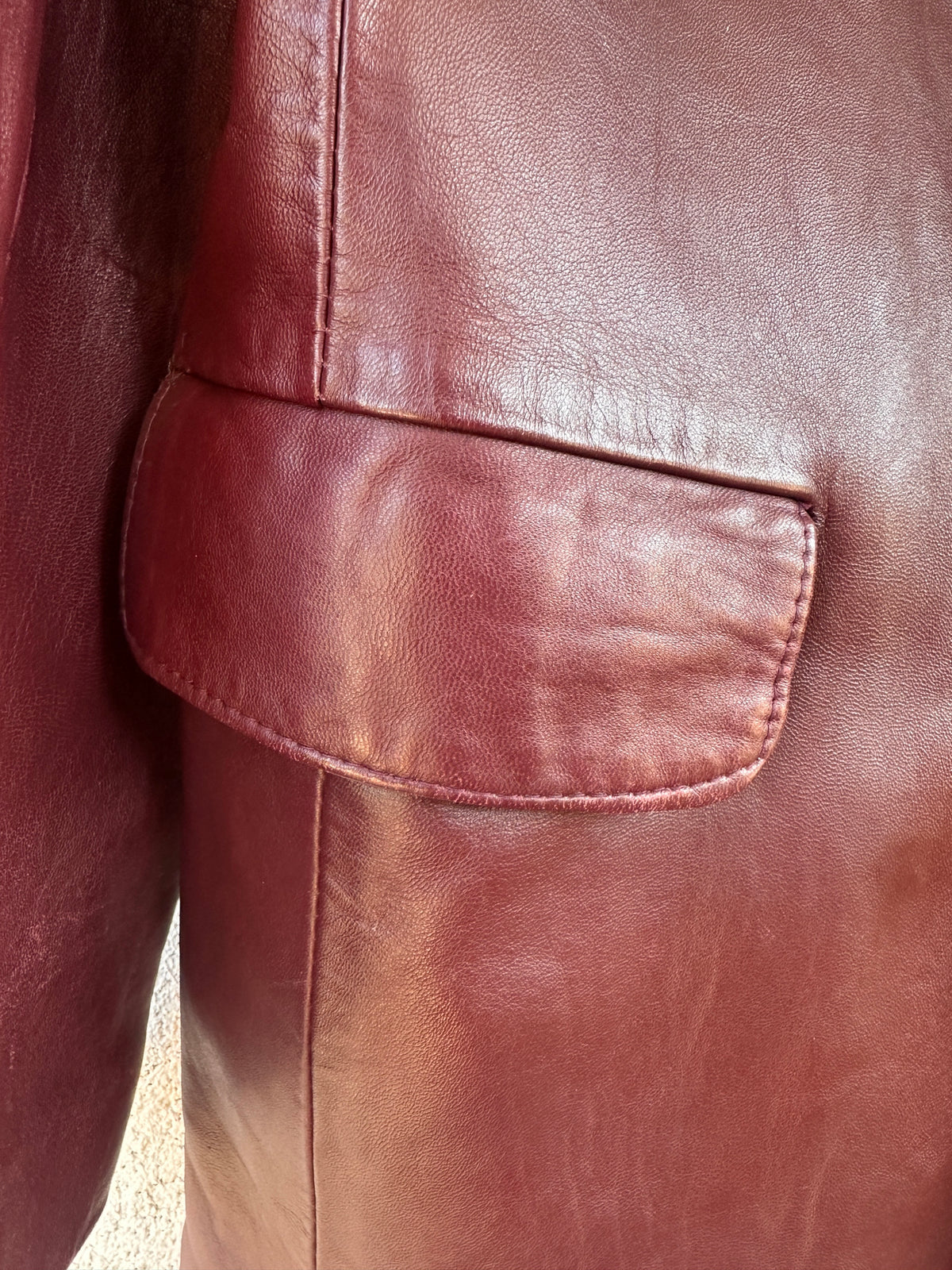 Giacca pelle bourdeux