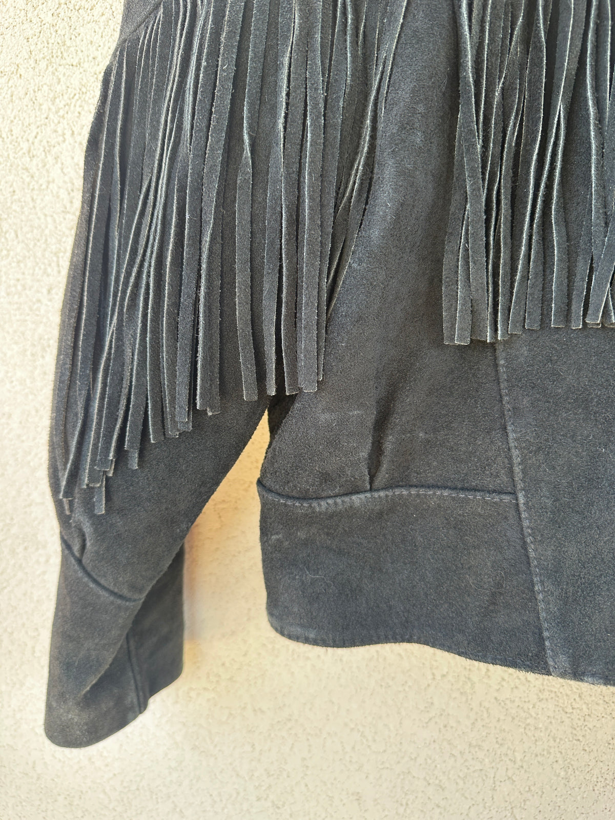 Giacca camoscio western