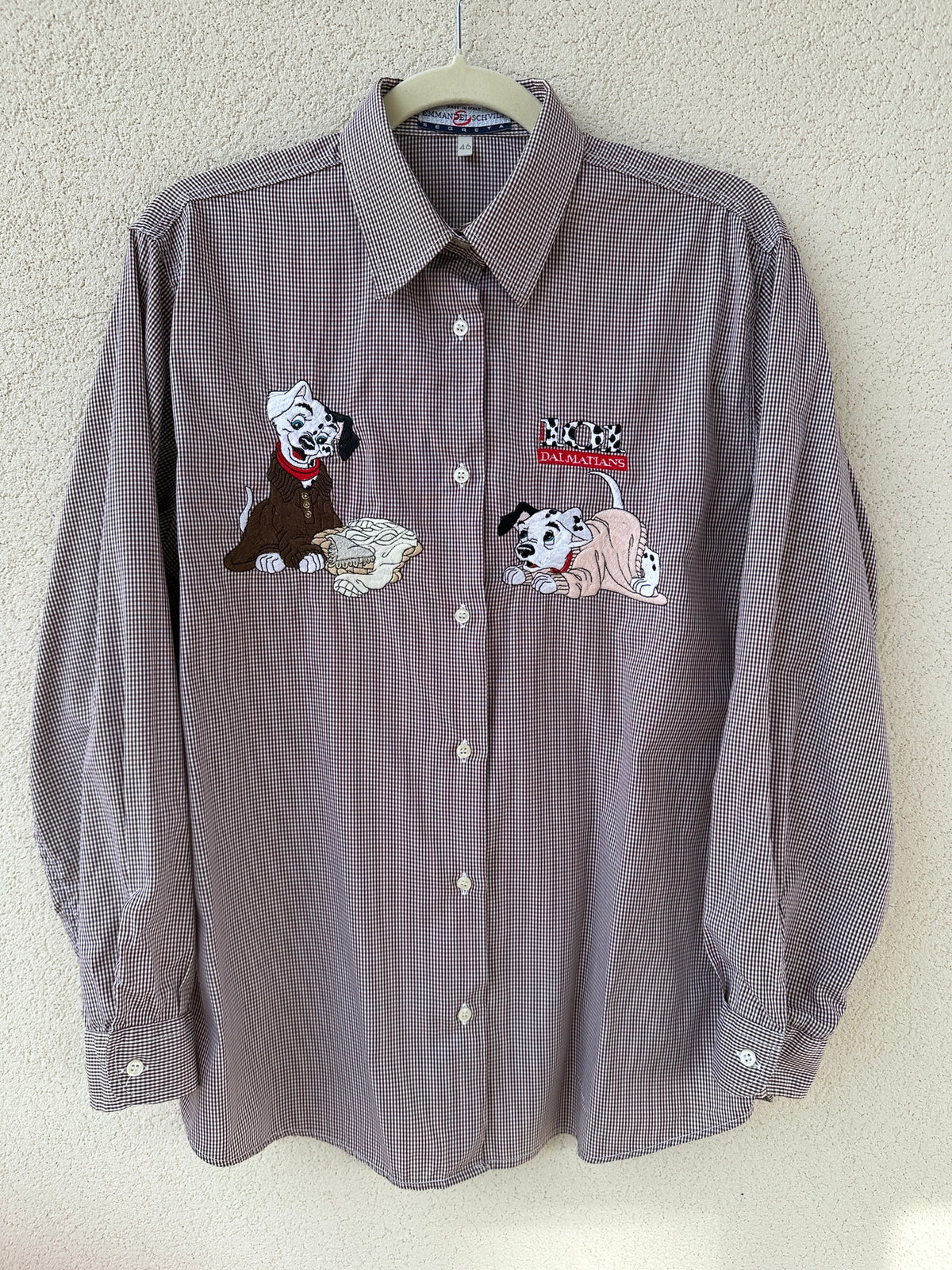Camicia 101 Dalmati Quadretti Marrone