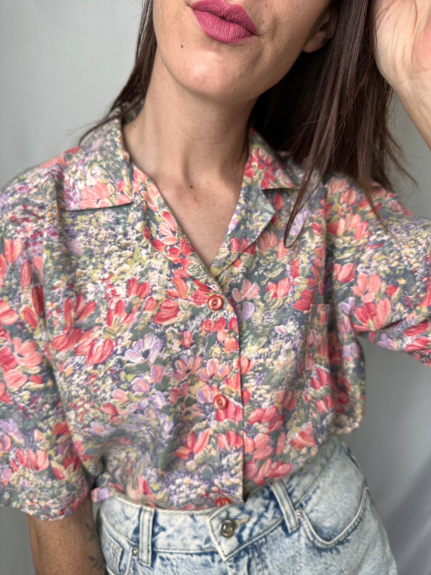 Camicia sartoriale floreale