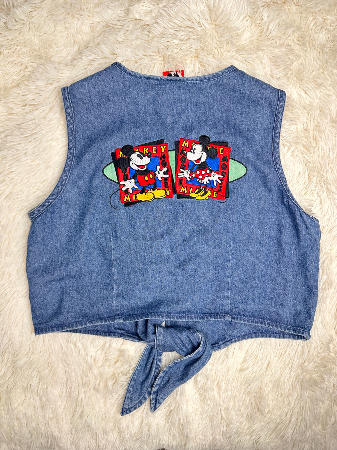 Gilet denim mickey