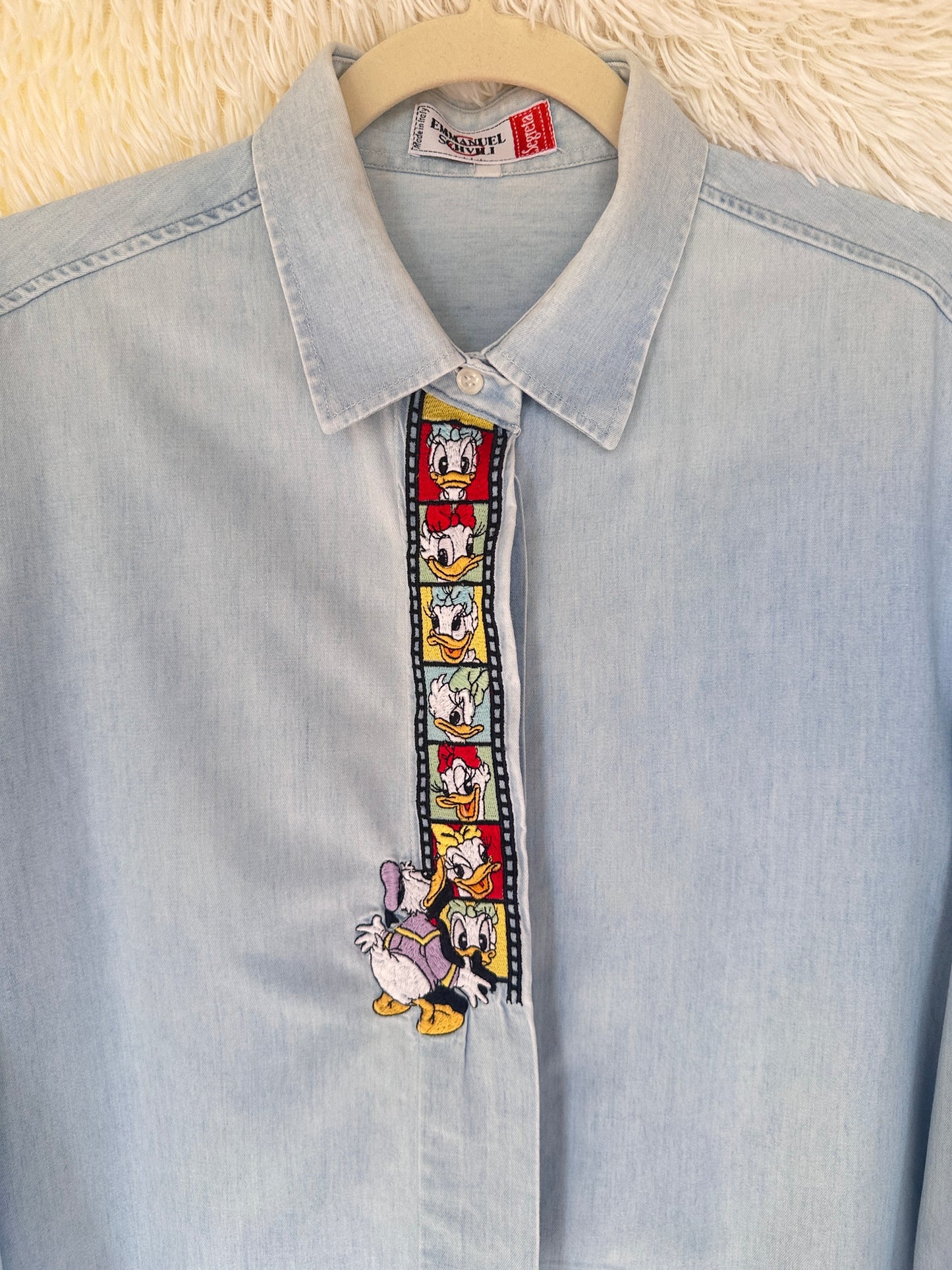 Camicia denim paperina film strip