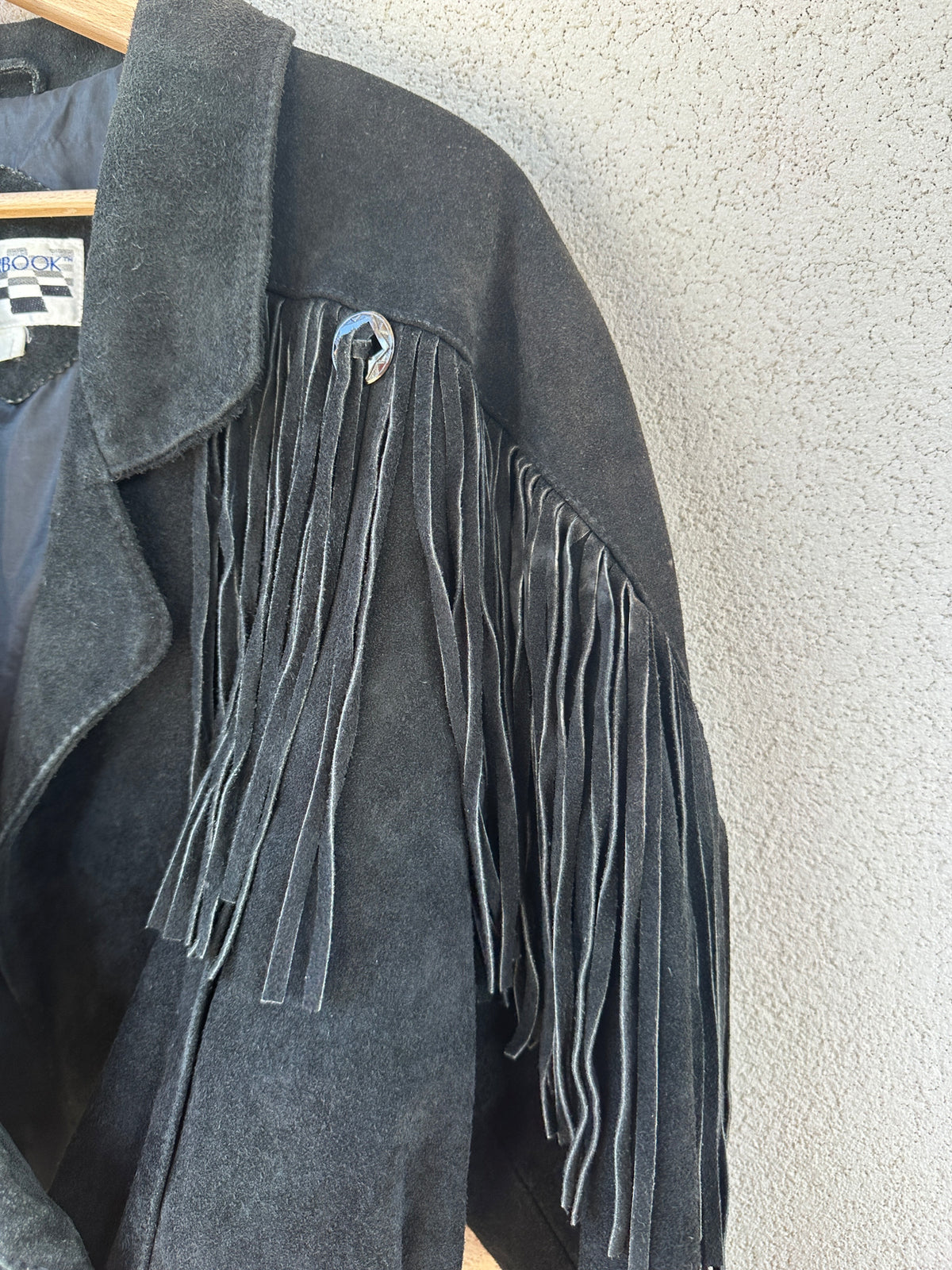 Giacca camoscio western
