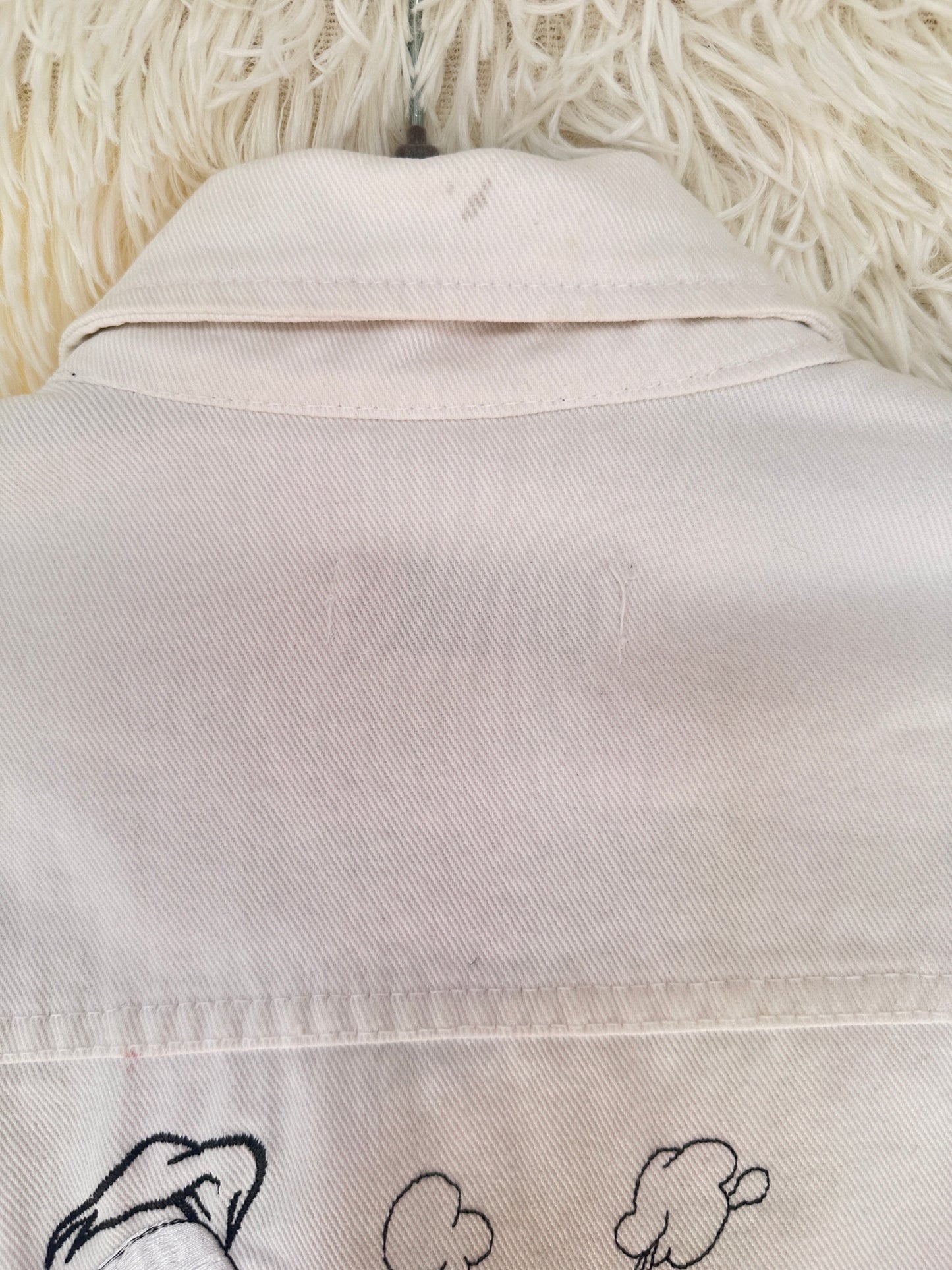 Giacca denim bianca Donald