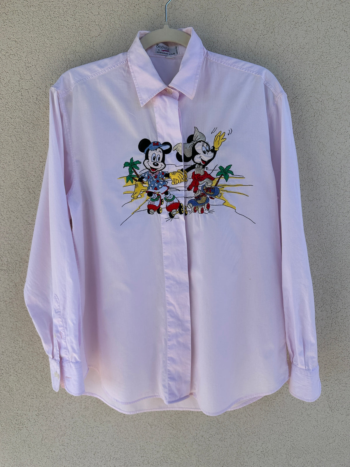 Camicia Topolino e Minnie sui pattini