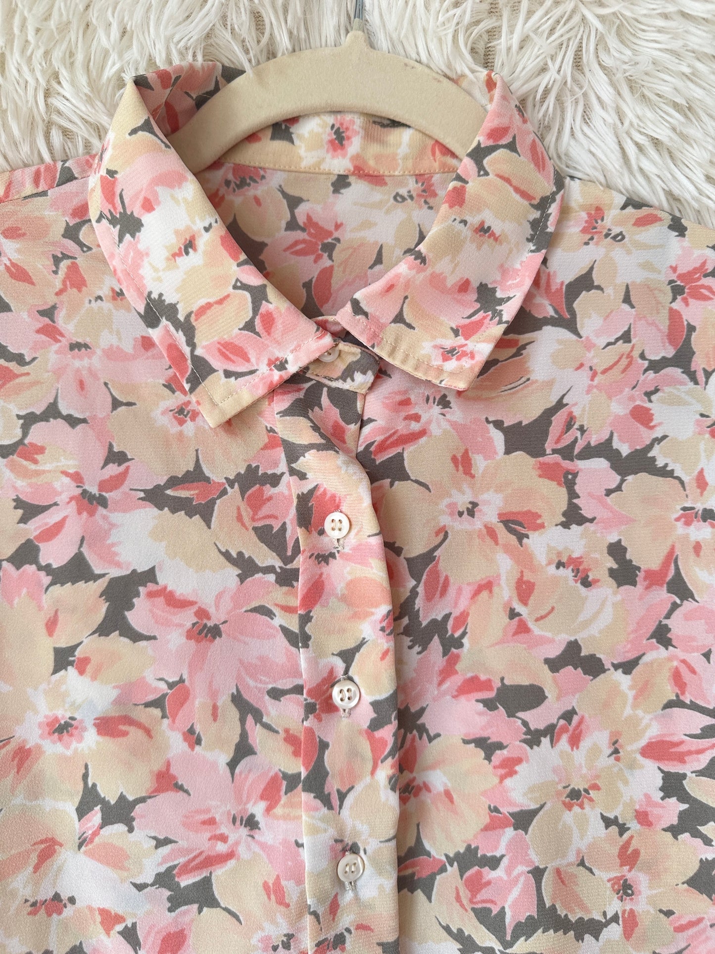 Camicia bouquet pesca