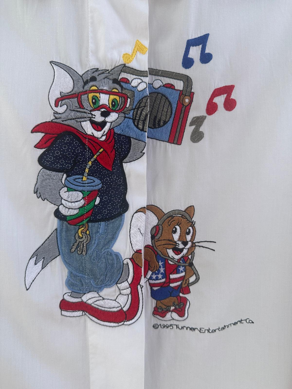Camicia Tom e Jerry Pop bianca