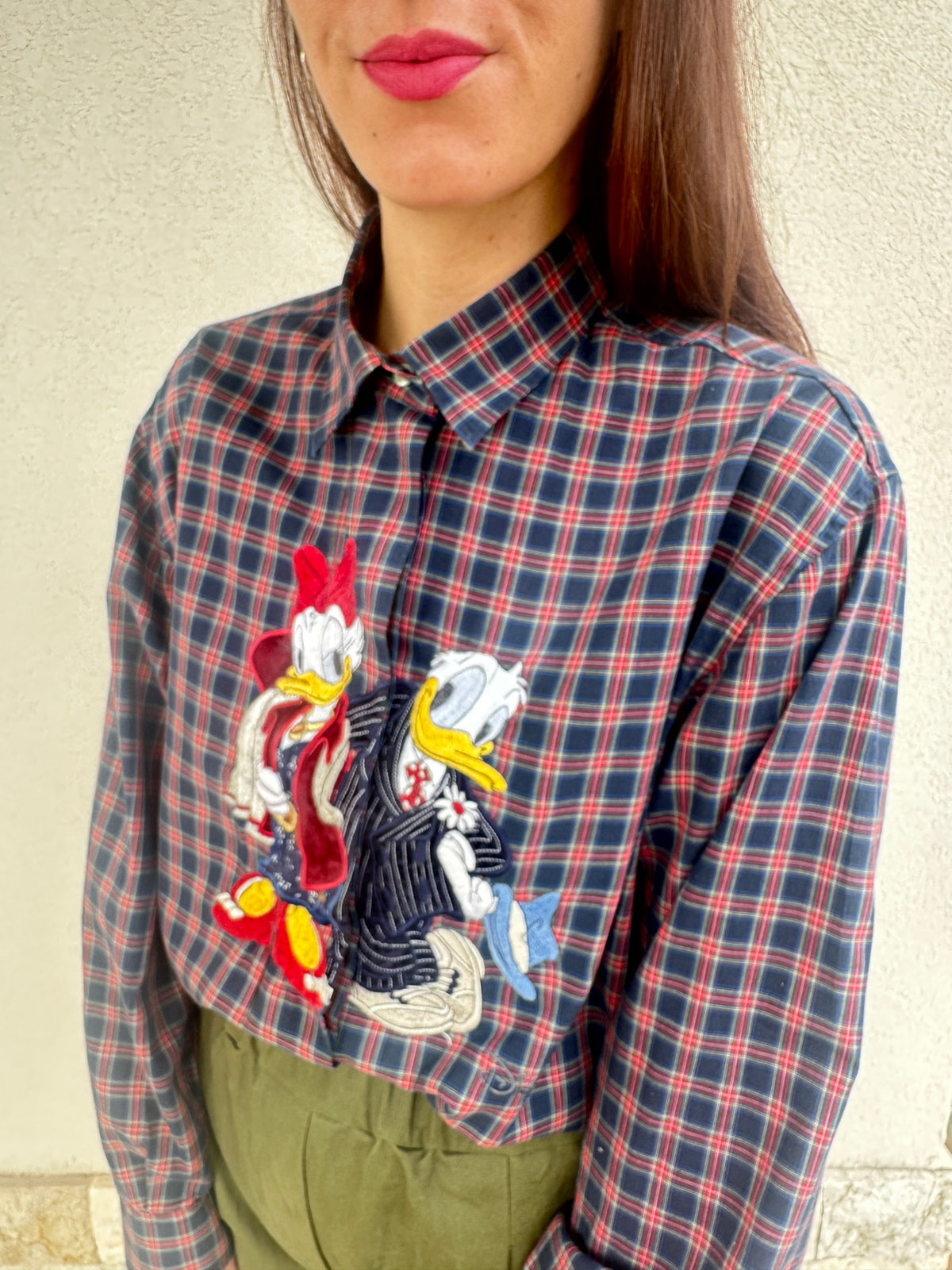 Camicia Paperino e Paperina tartan