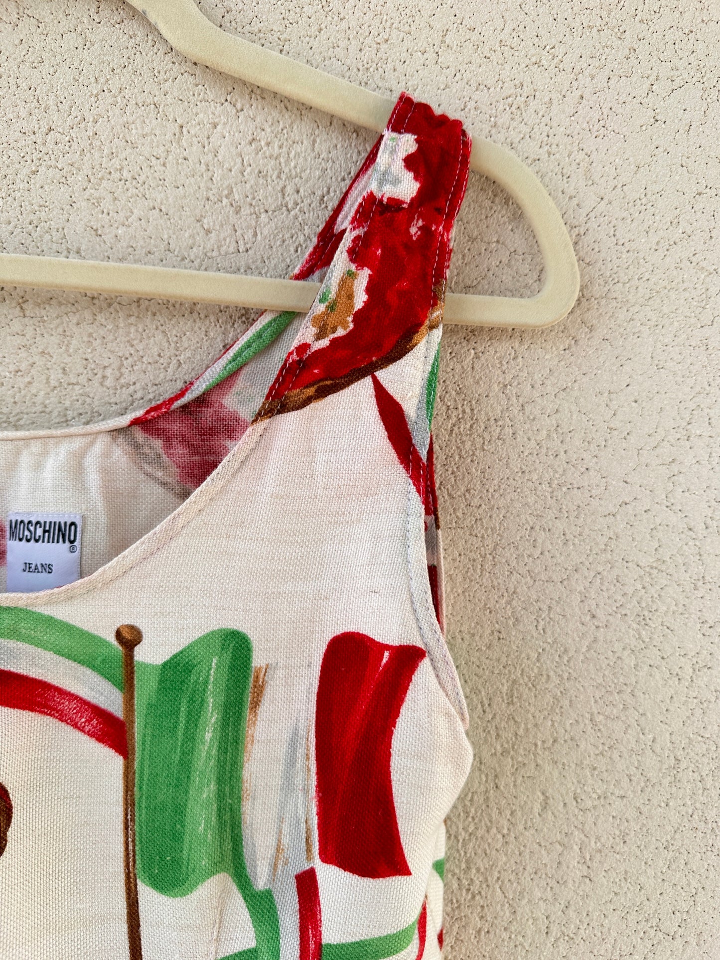Moschino Jeans Vintage – Abito “Pizza & Chianti” anni ’80