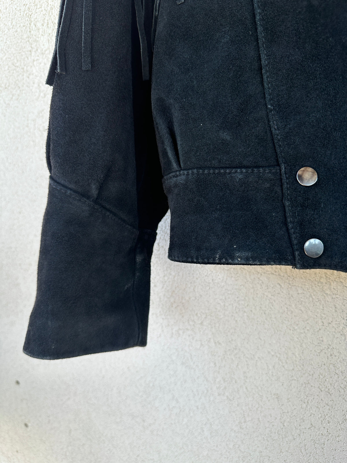 Giacca camoscio western