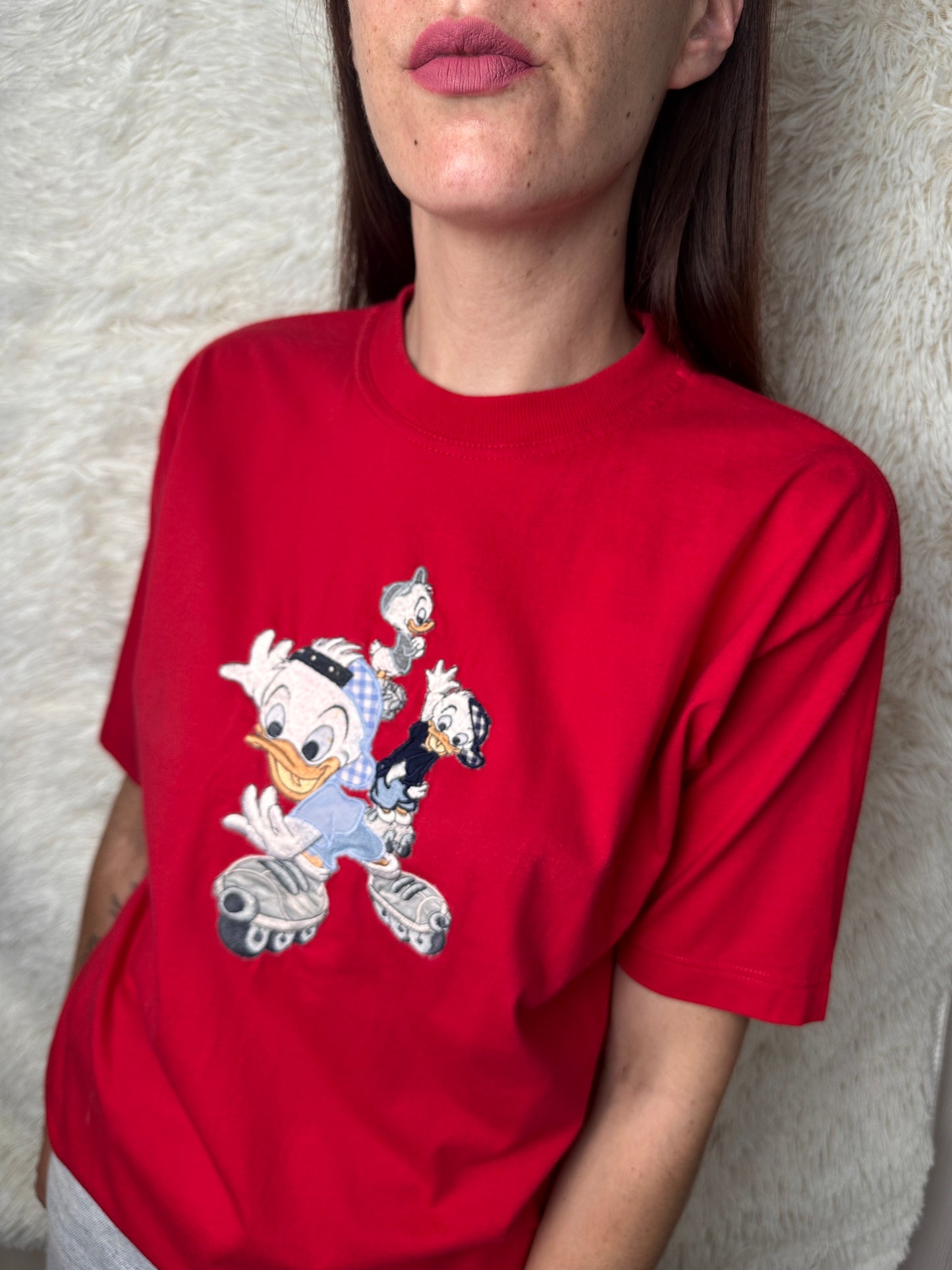 T-shirt Qui, Quo, Qua sui Pattini