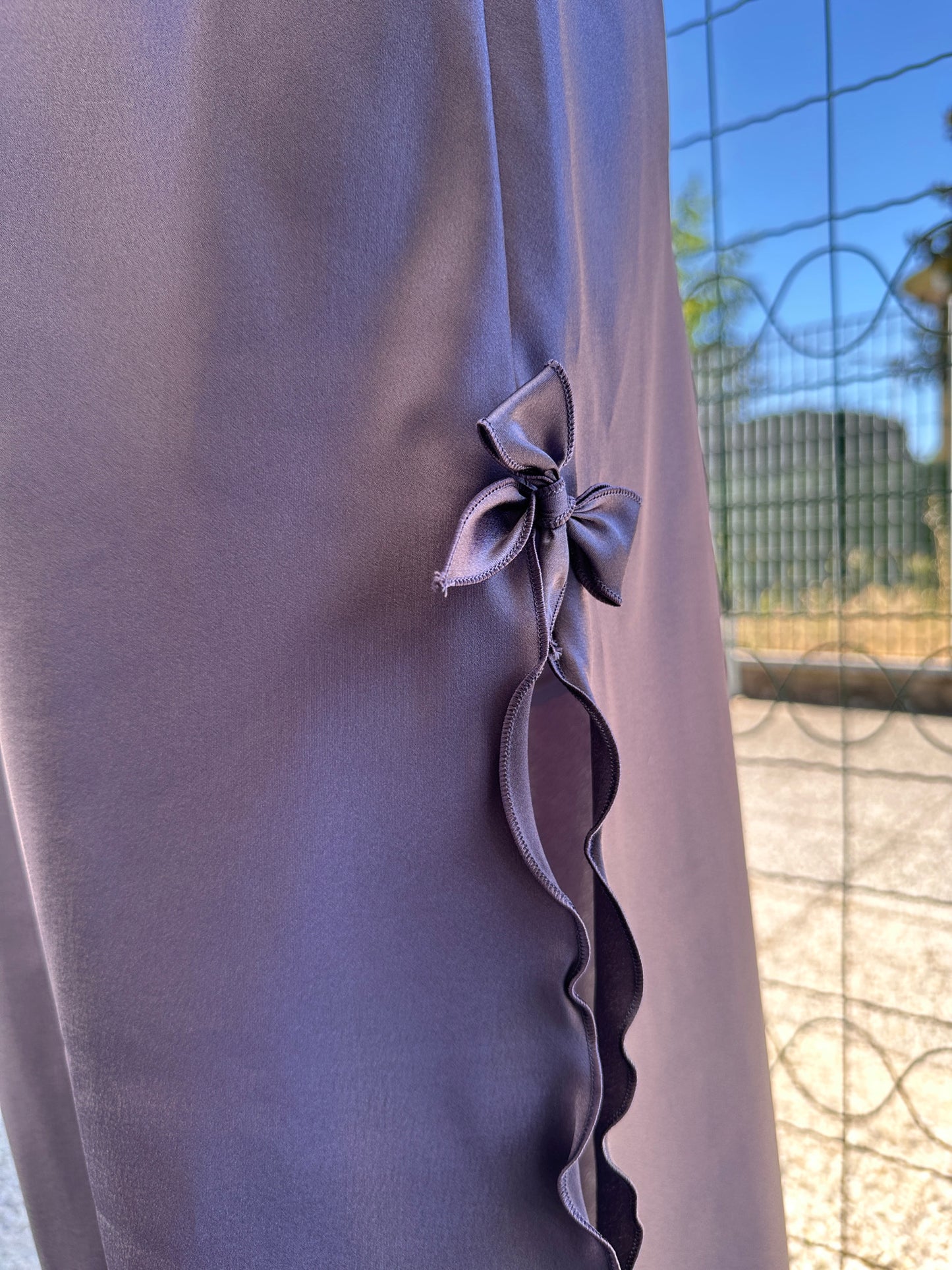 Slip dress grigio lavanda
