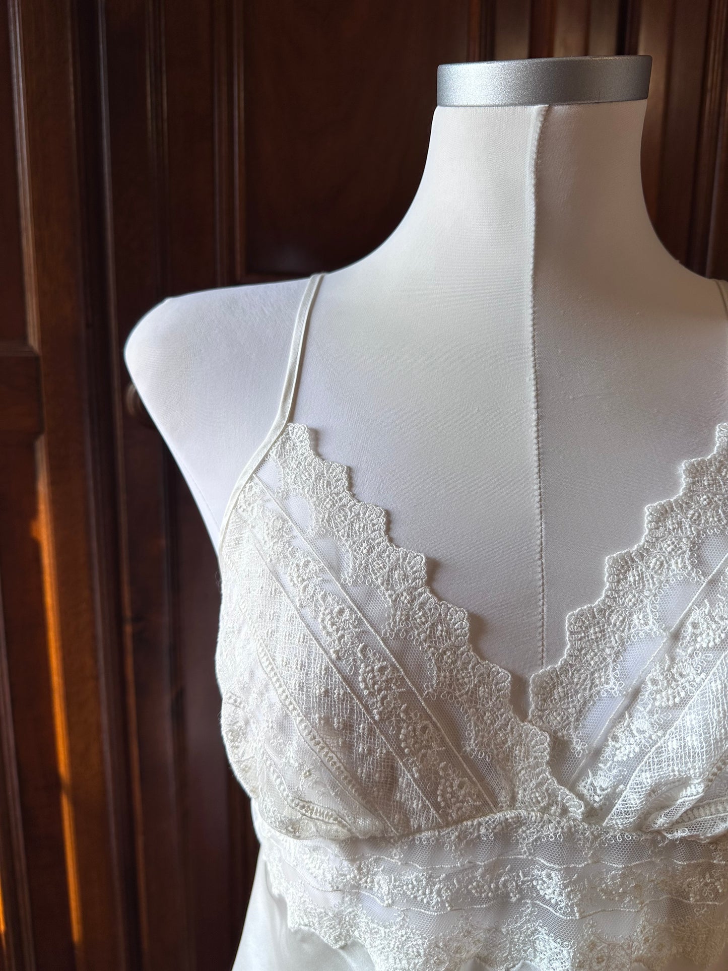 Pigiama bianco pizzo bridal