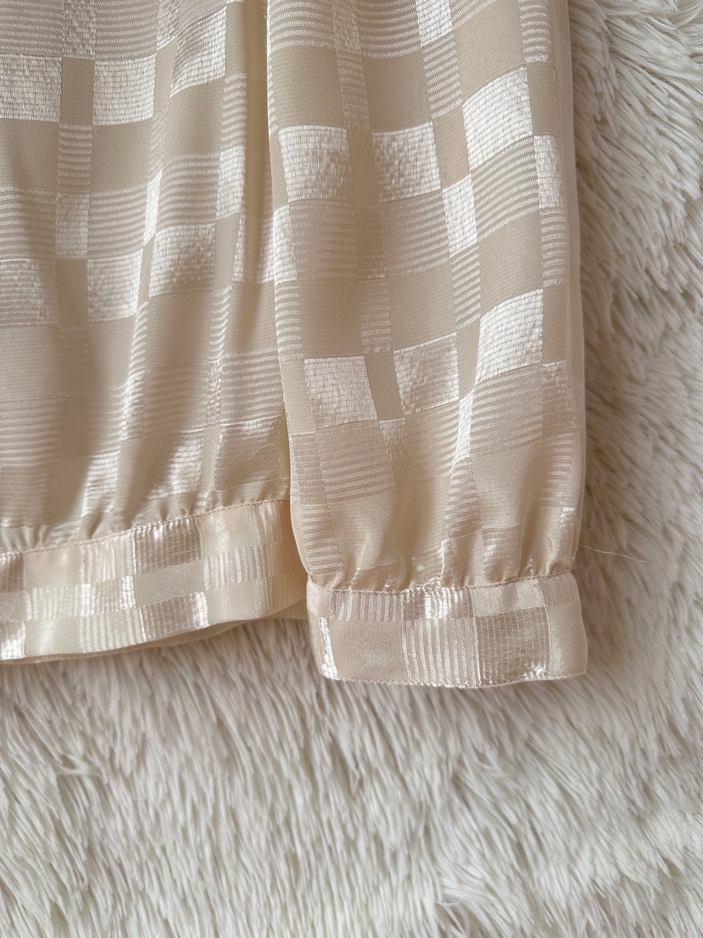 Blusa jacquard champagne