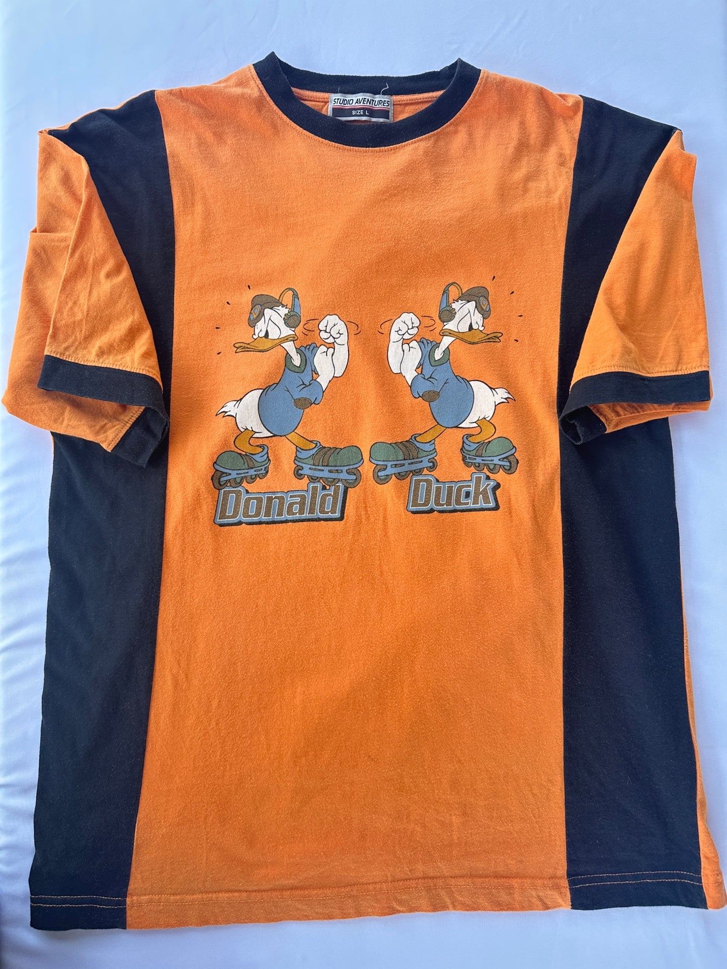 T-shirt Paperino Arancione Oversize