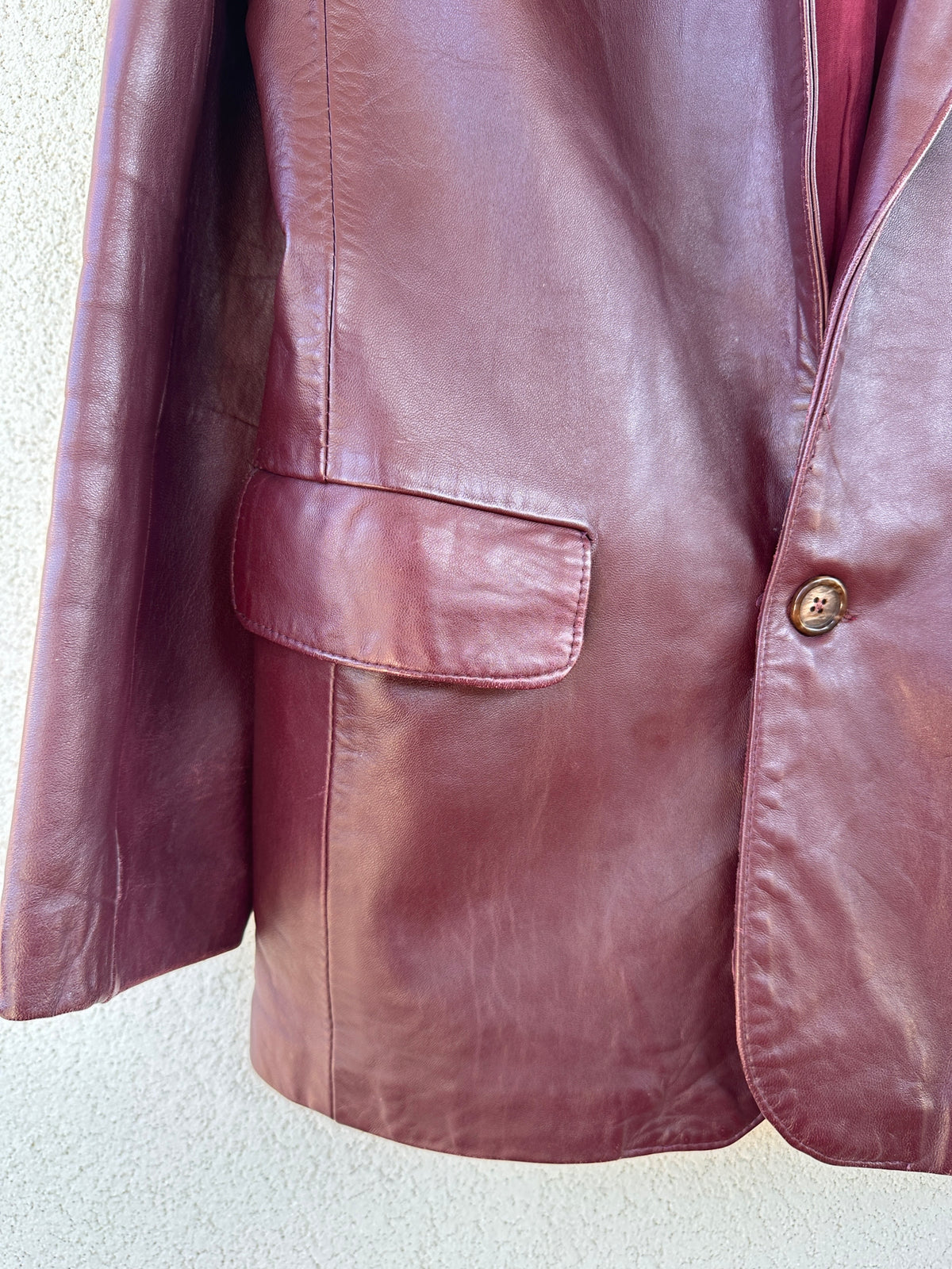 Giacca pelle bourdeux