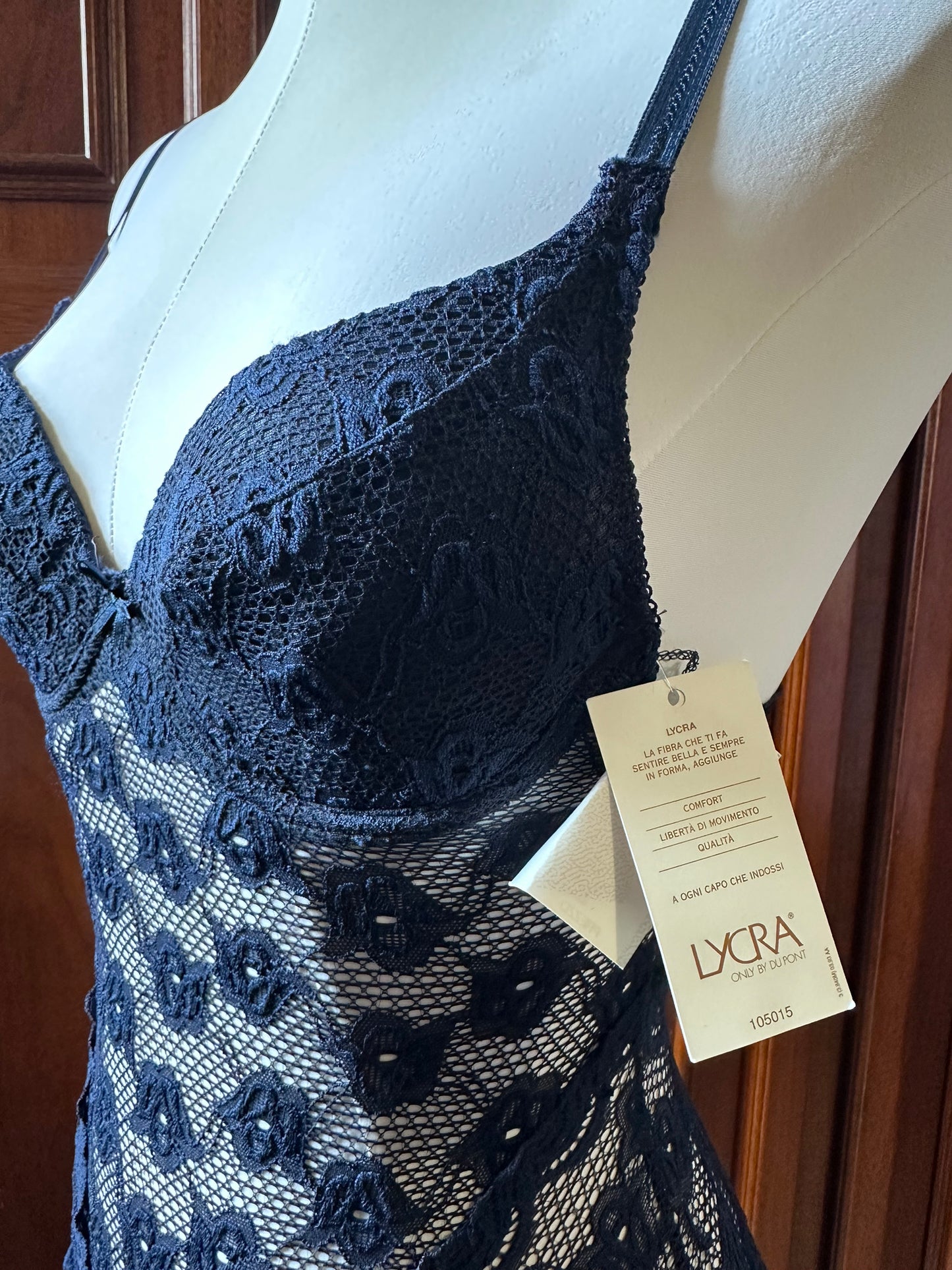 Lace bodysuit navy Marisetienne