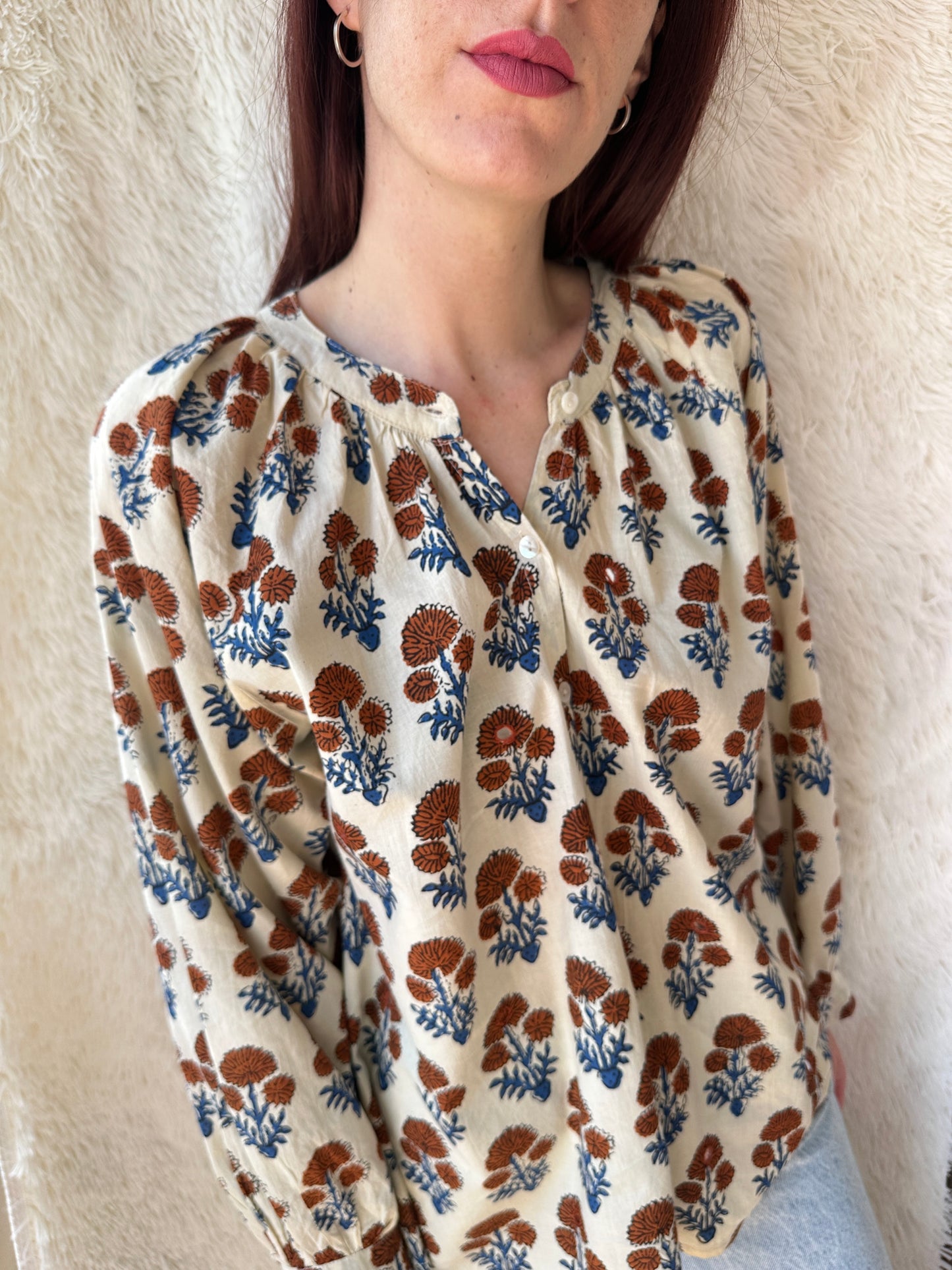 Blusa Boho-Chic "Indian Garden"