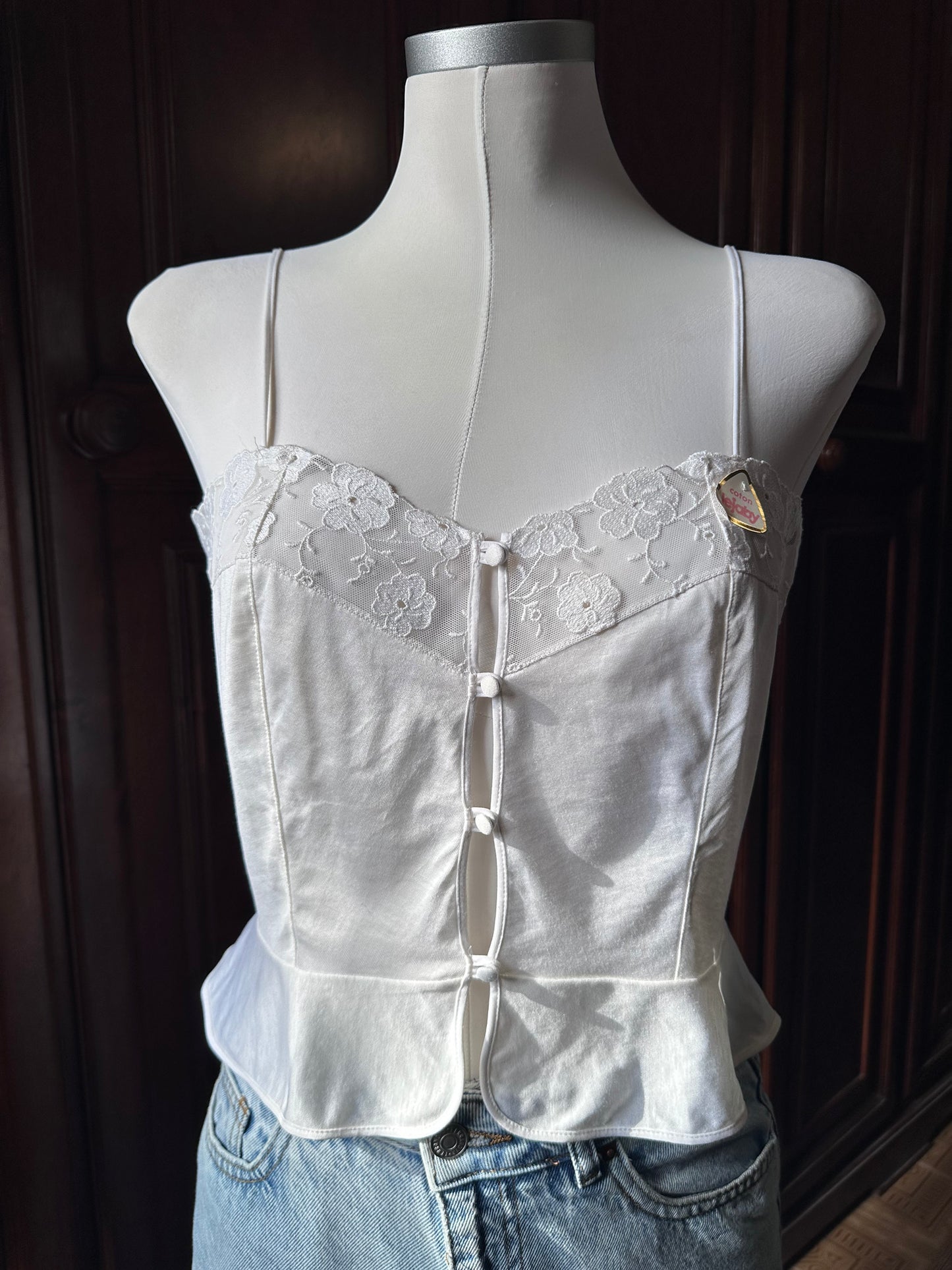 Maison Lejaby cotton lace top