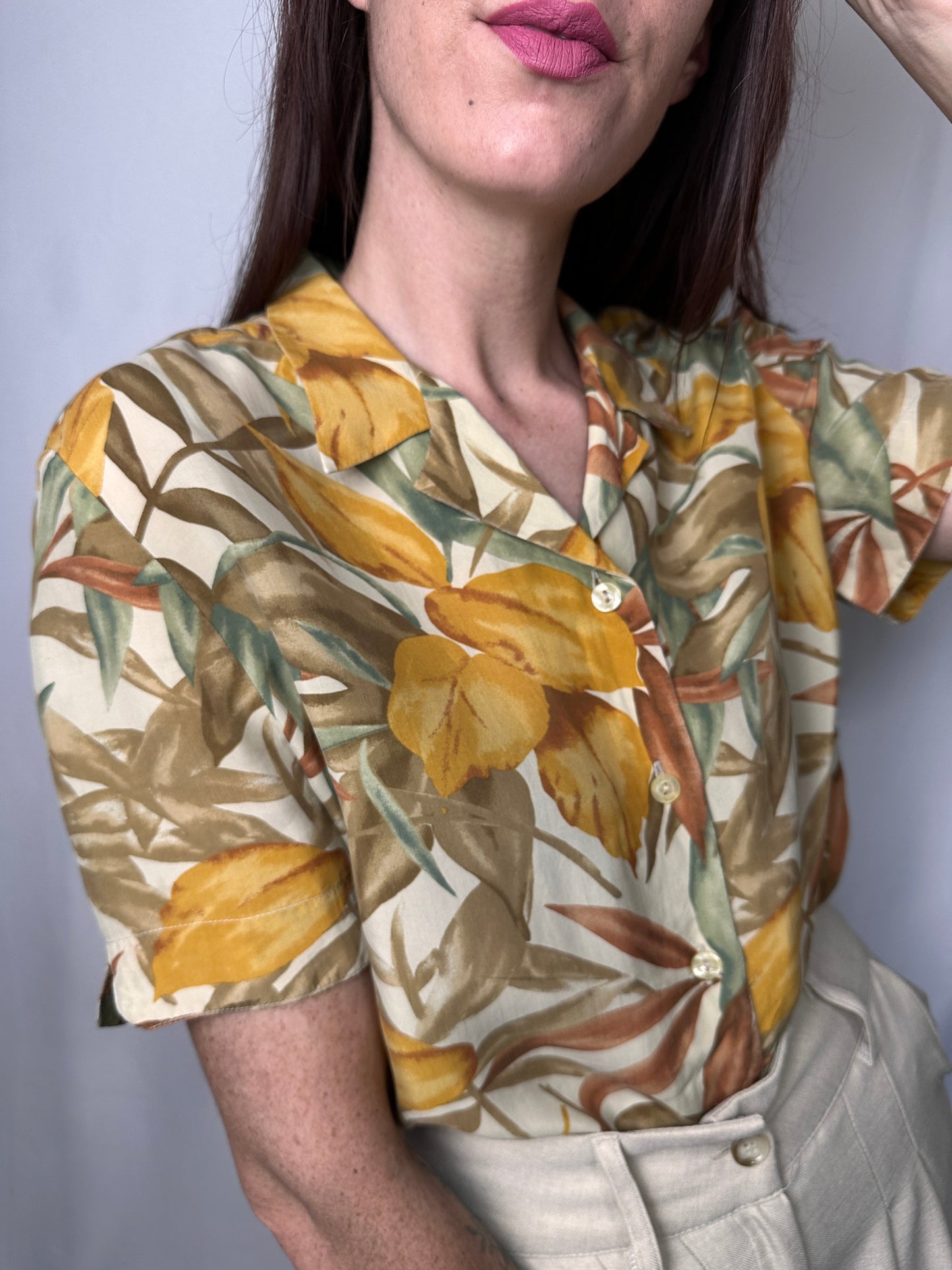 Camicia vintage tropicale