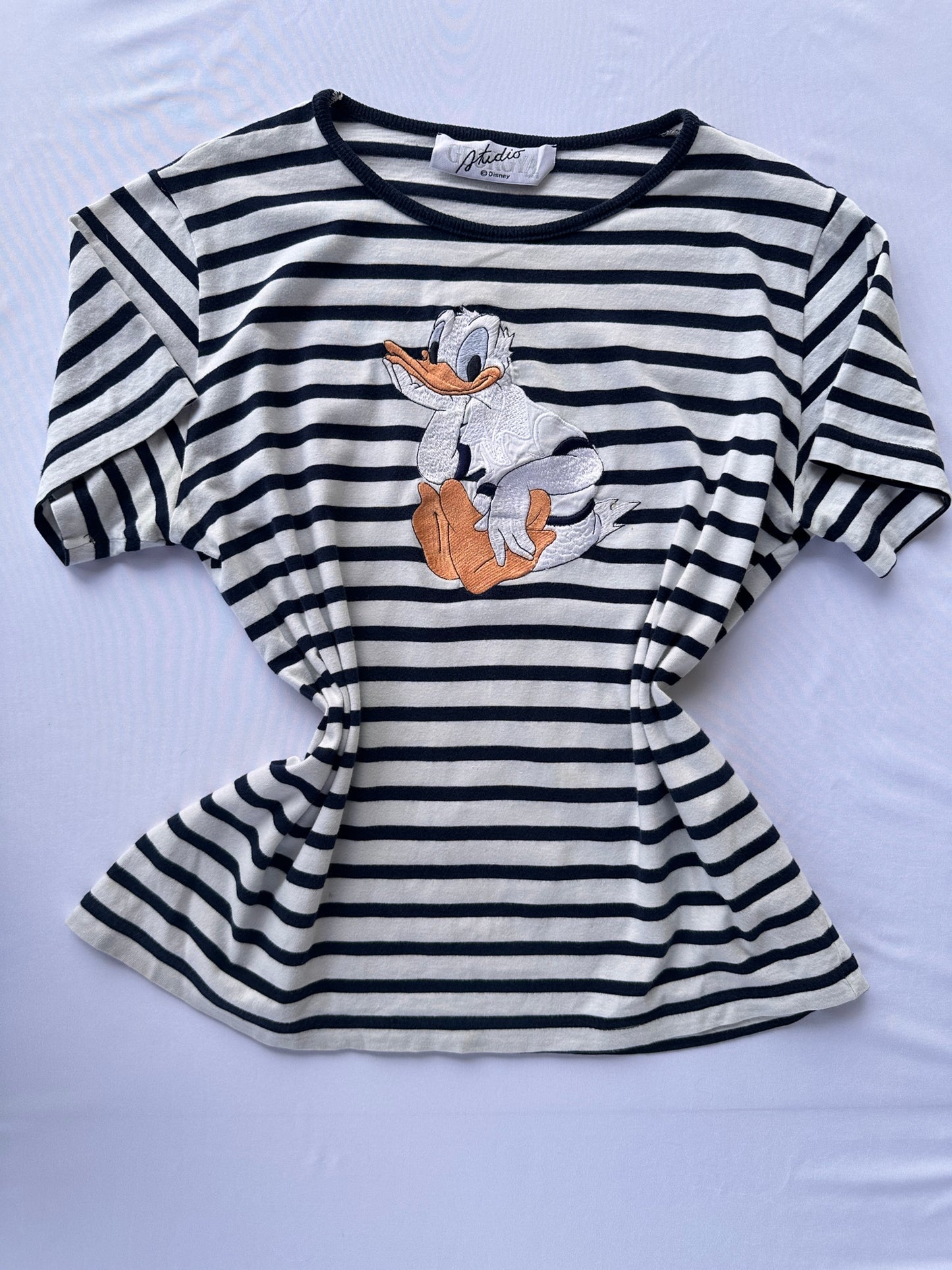 T-shirt paperino a righe