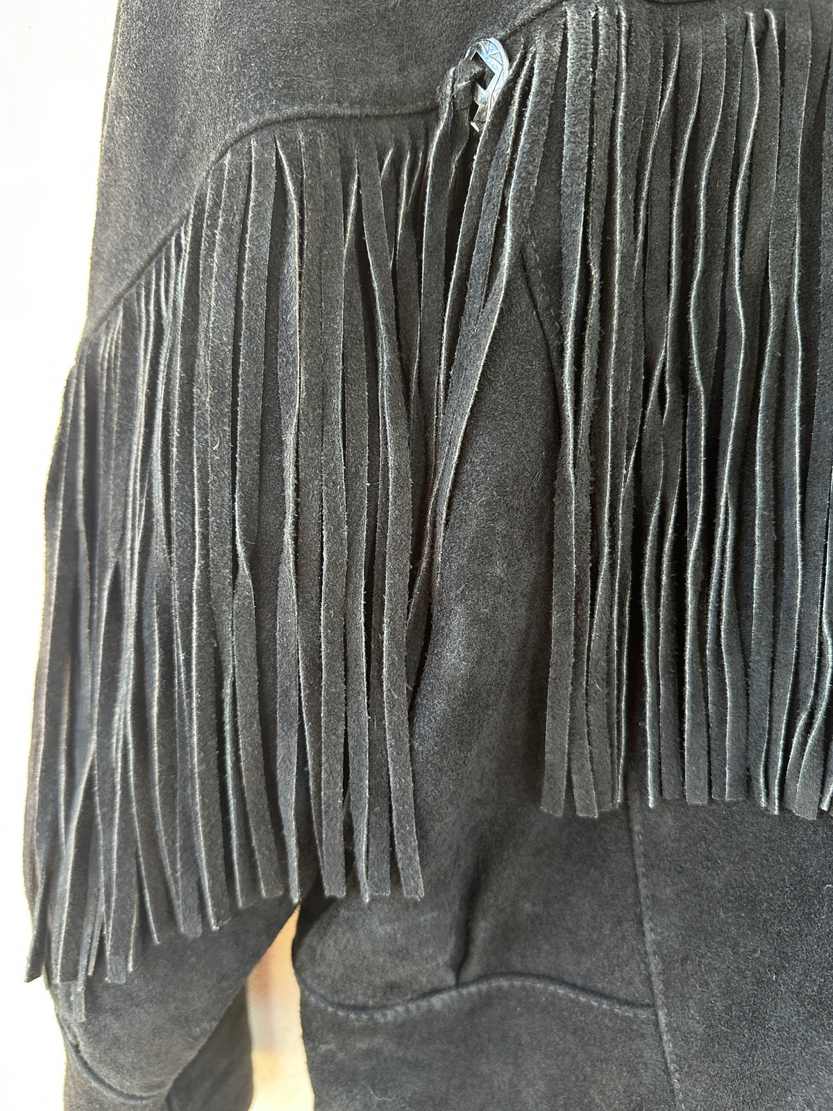 Giacca camoscio western
