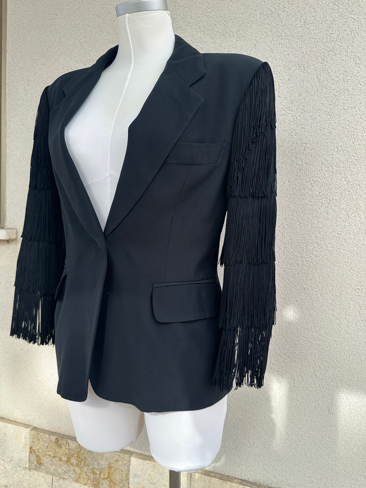 Moschino Couture! — Rara Blazer Vintage SS 1989 con Frange