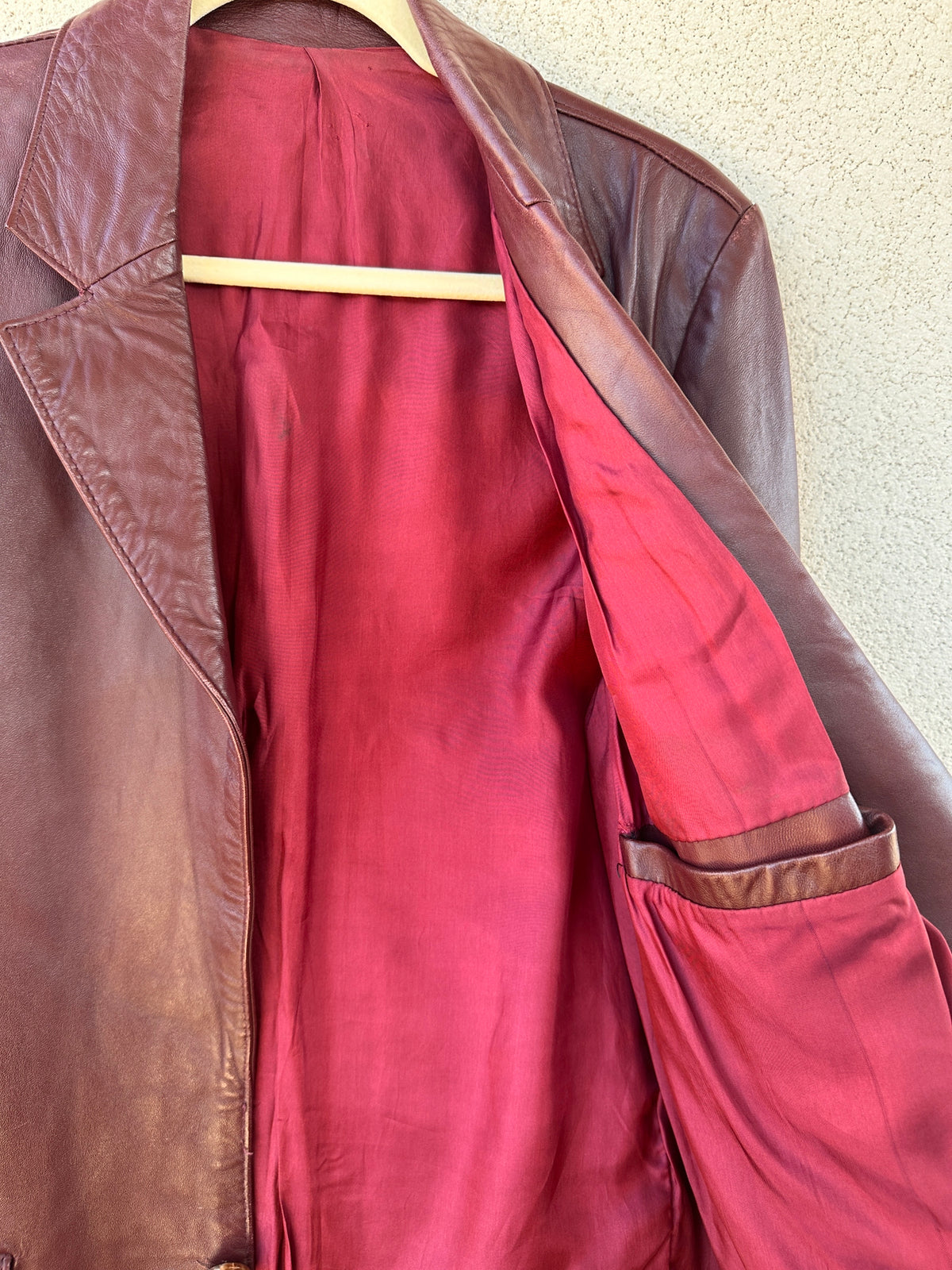 Giacca pelle bourdeux