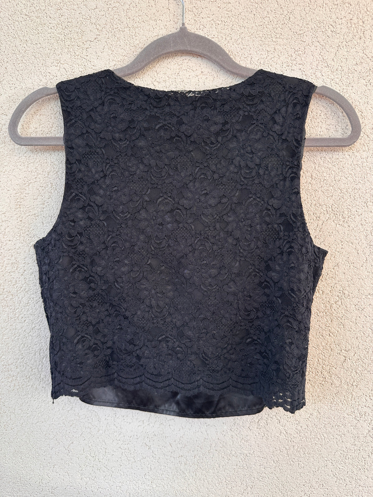 Top in Pizzo Nero Moschino