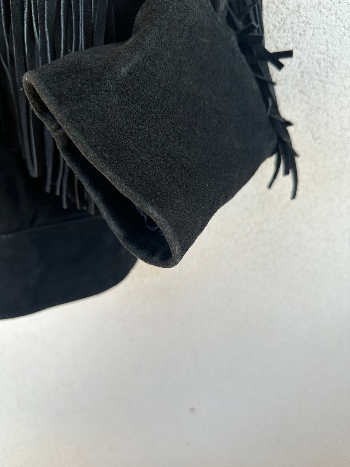 Giacca camoscio western