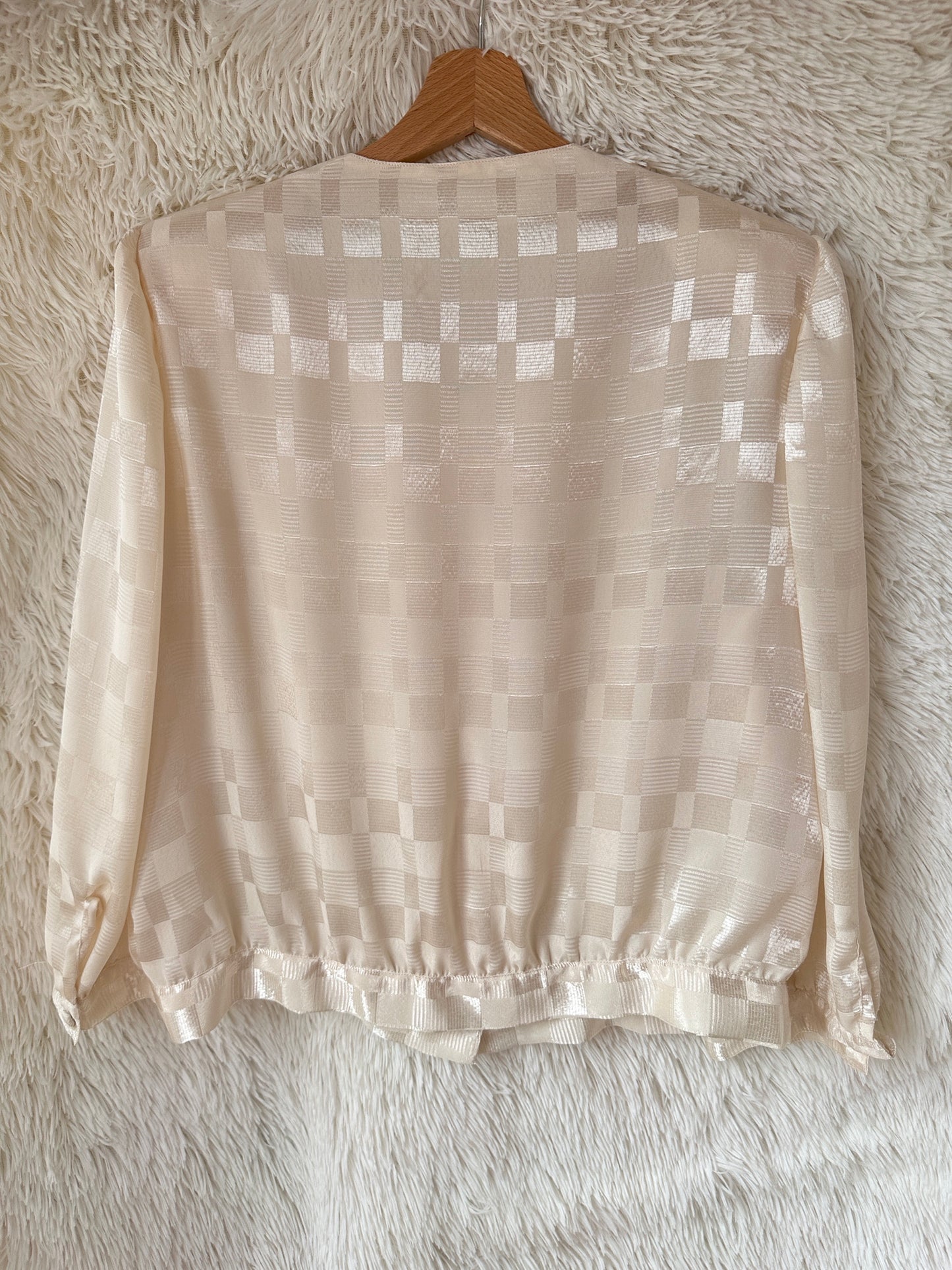 Blusa jacquard champagne