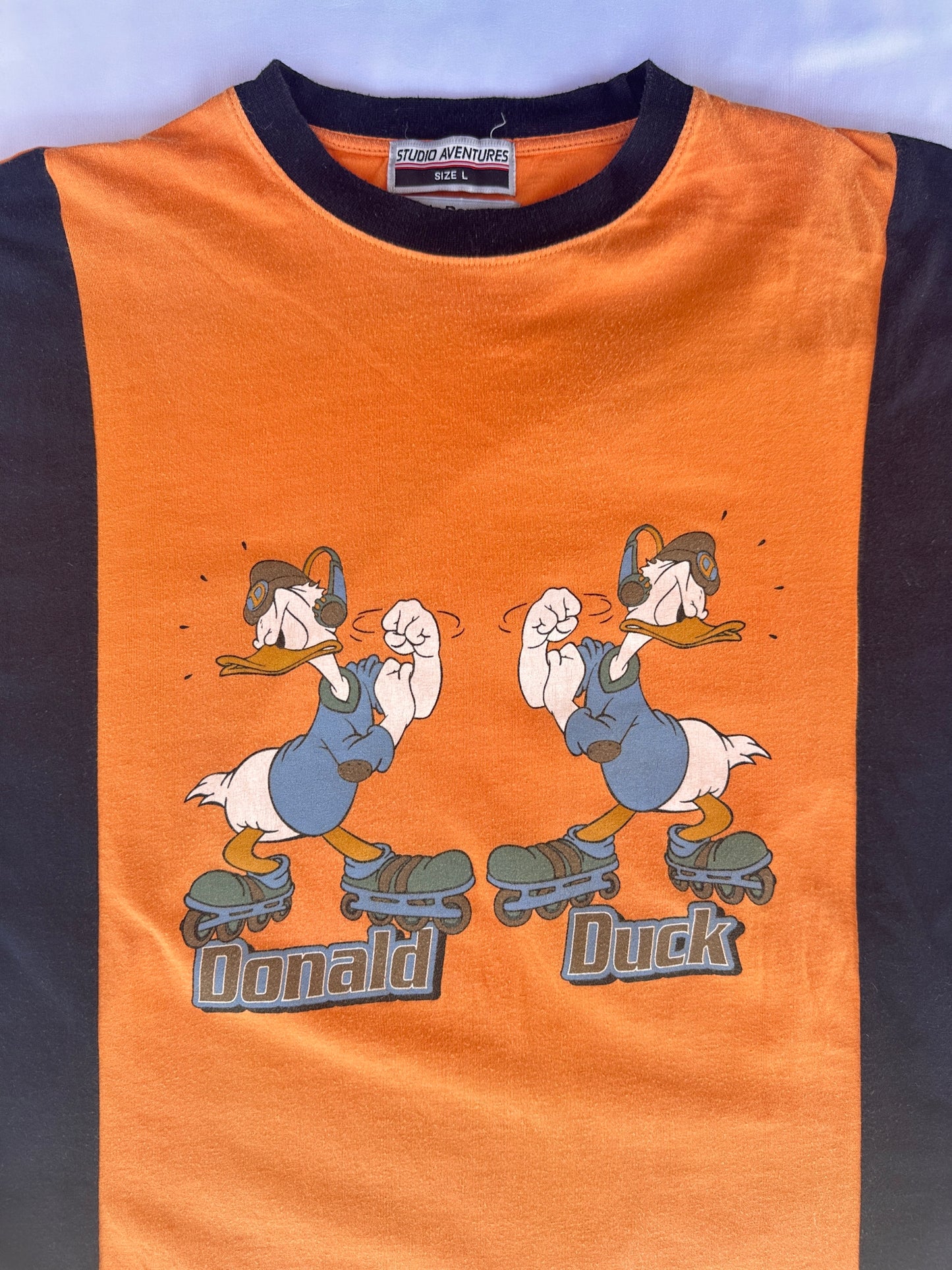 T-shirt Paperino Arancione Oversize