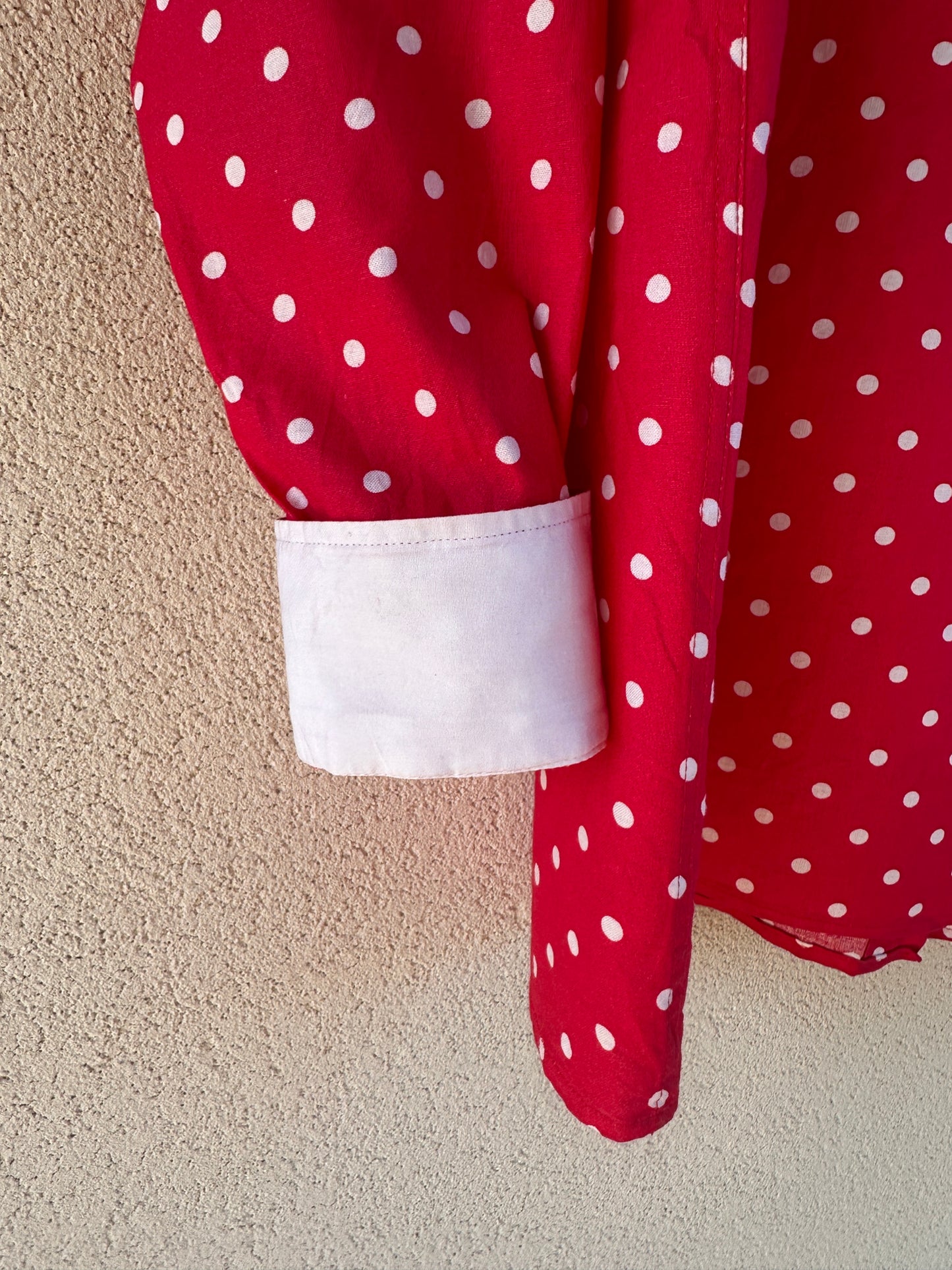 Camicia a pois Paperoni e paperina