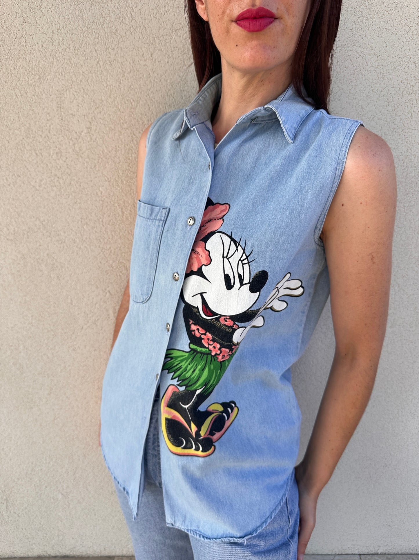 Camicia smanicata Disney by Jerry Leigh “Minnie Hula”